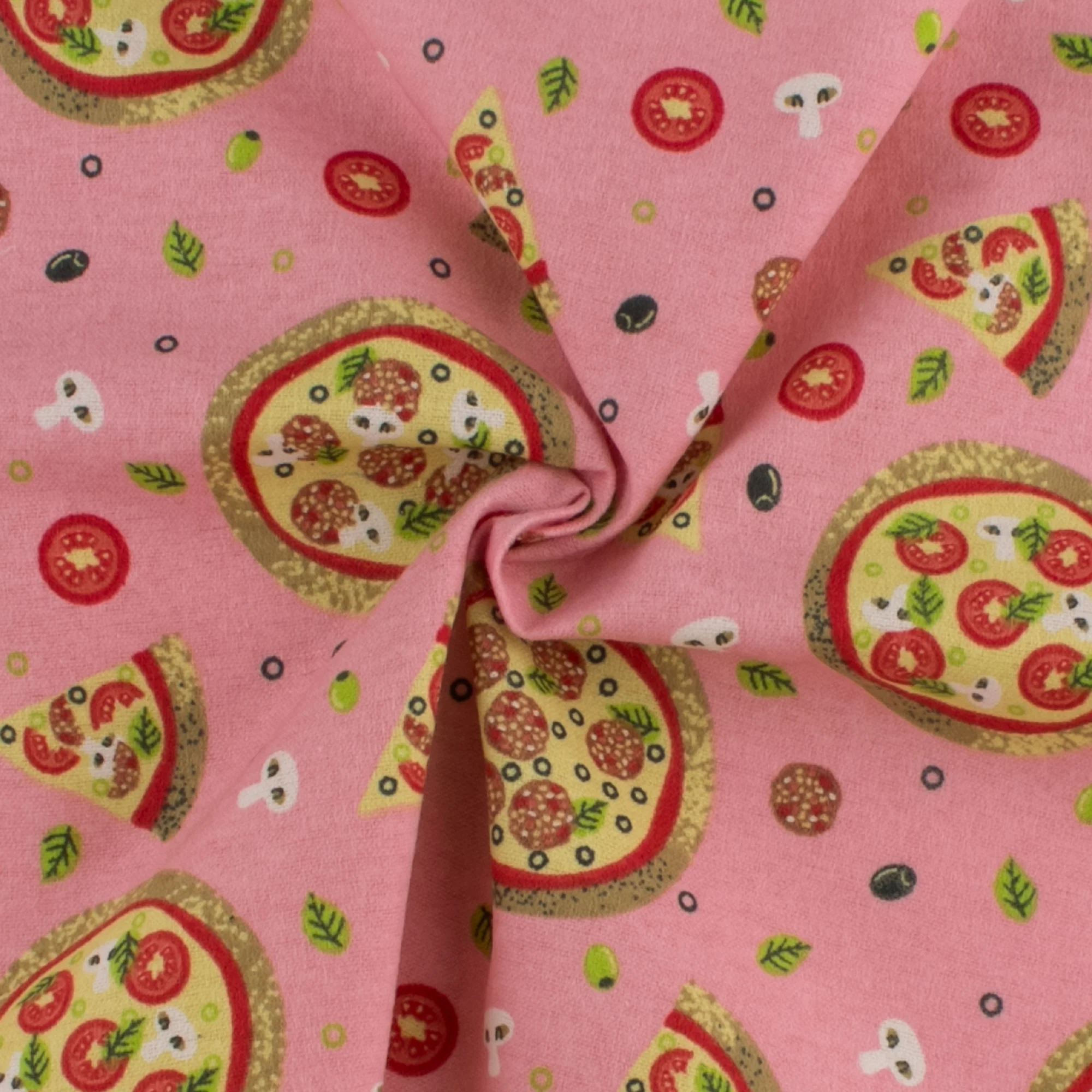 Printed Flannelette - CHARLIE - 153 - Pink - Image 2