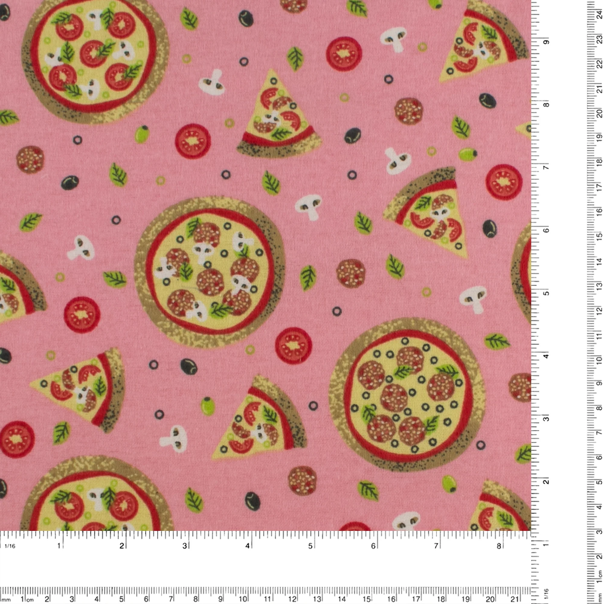 Printed Flannelette - CHARLIE - 153 - Pink - Image 3
