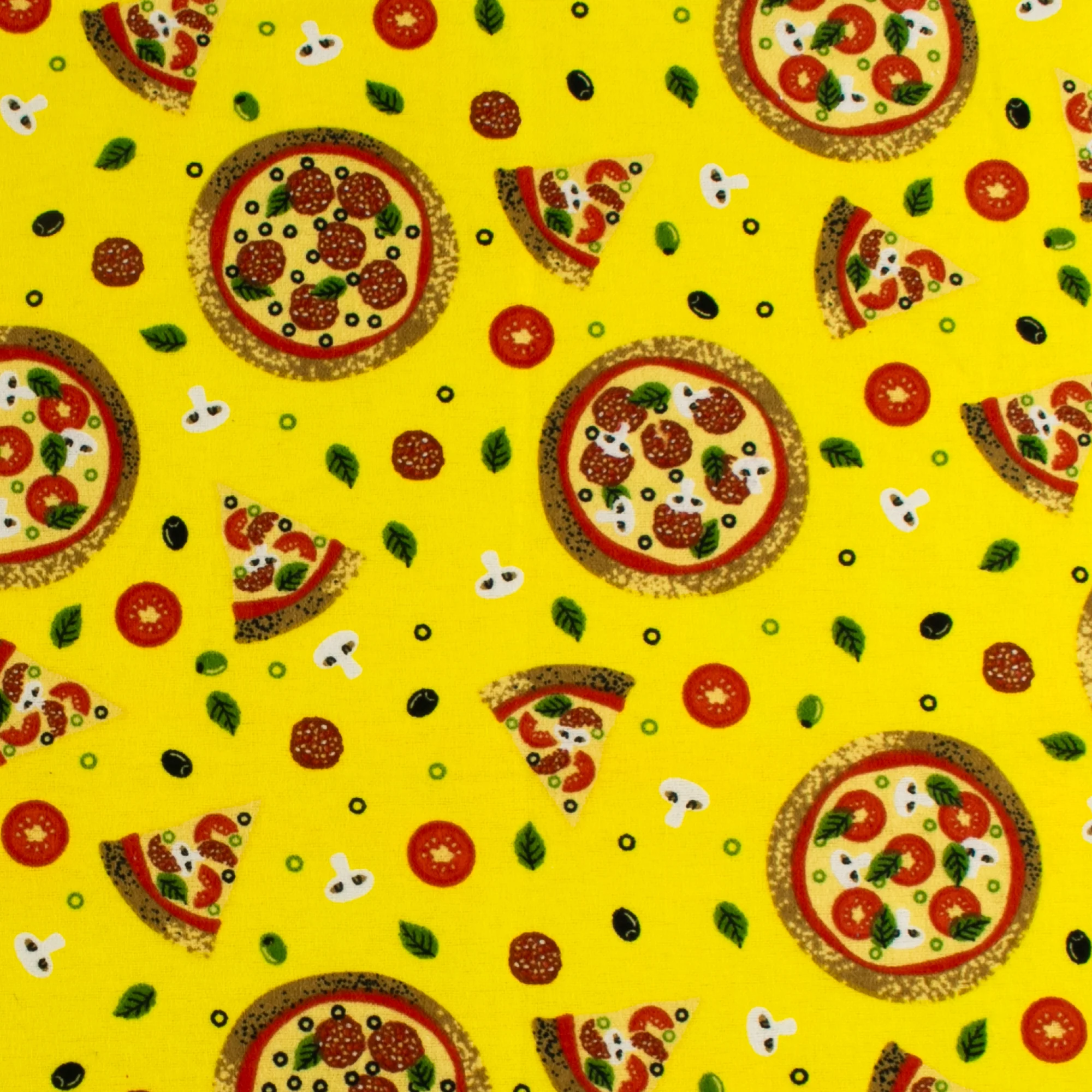 Printed Flannelette - CHARLIE - 154 - Lemon