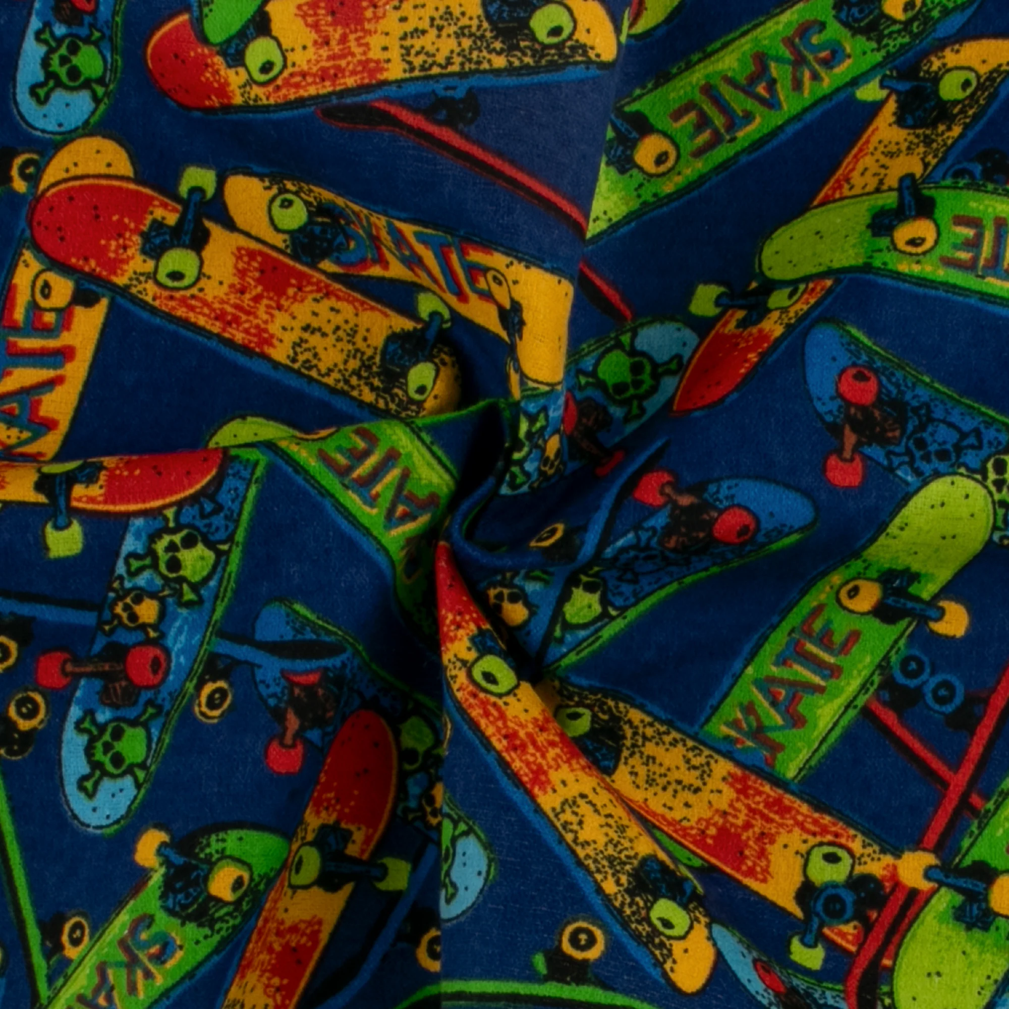 Printed Flannelette - CHARLIE - 159 - Navy - Image 2
