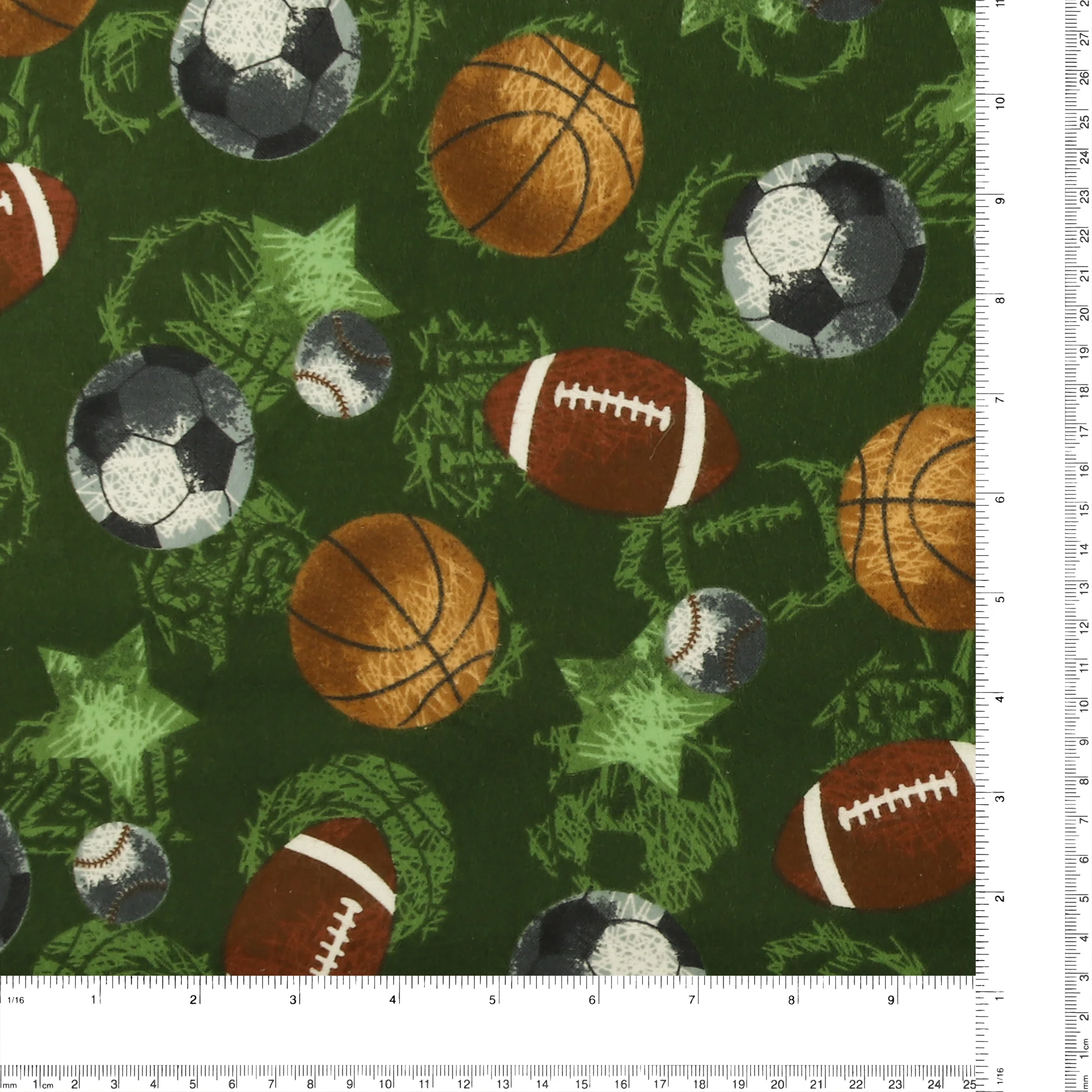 Printed Flannelette - CHARLIE - 159 - Pine - Image 3