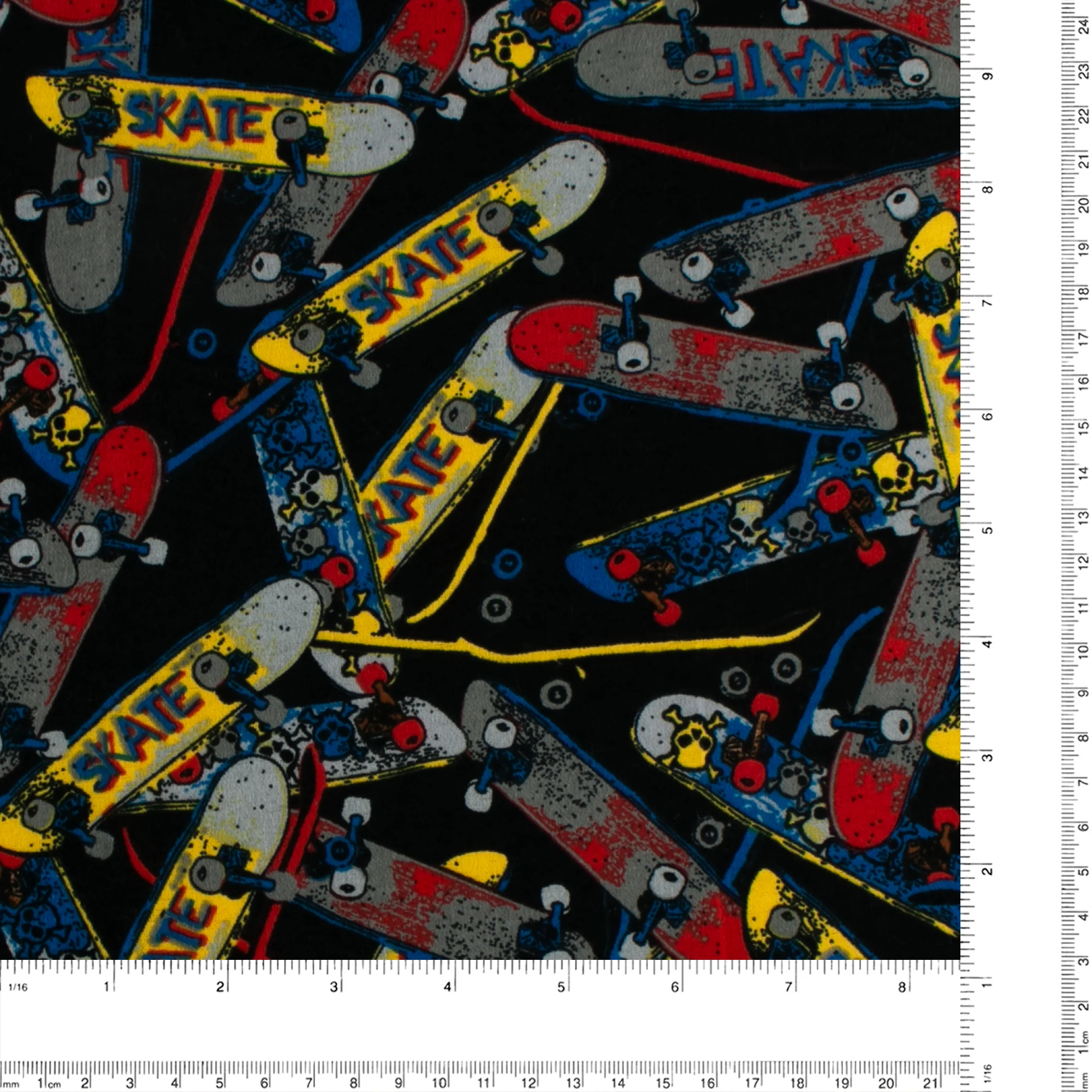 Printed Flannelette - CHARLIE - 160 - Black - Image 3