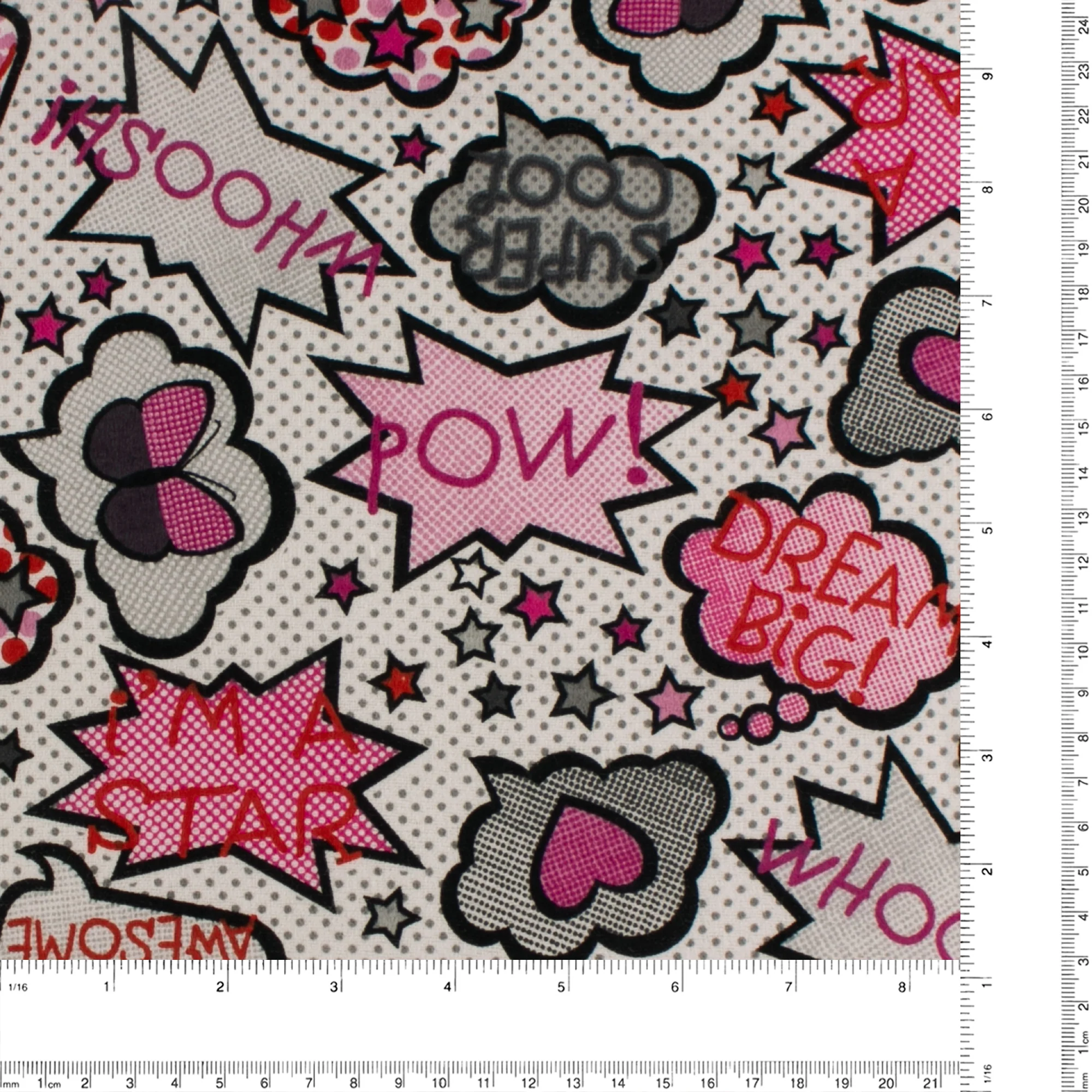 Printed Flannelette - CHARLIE - 161 - Pink - Image 3