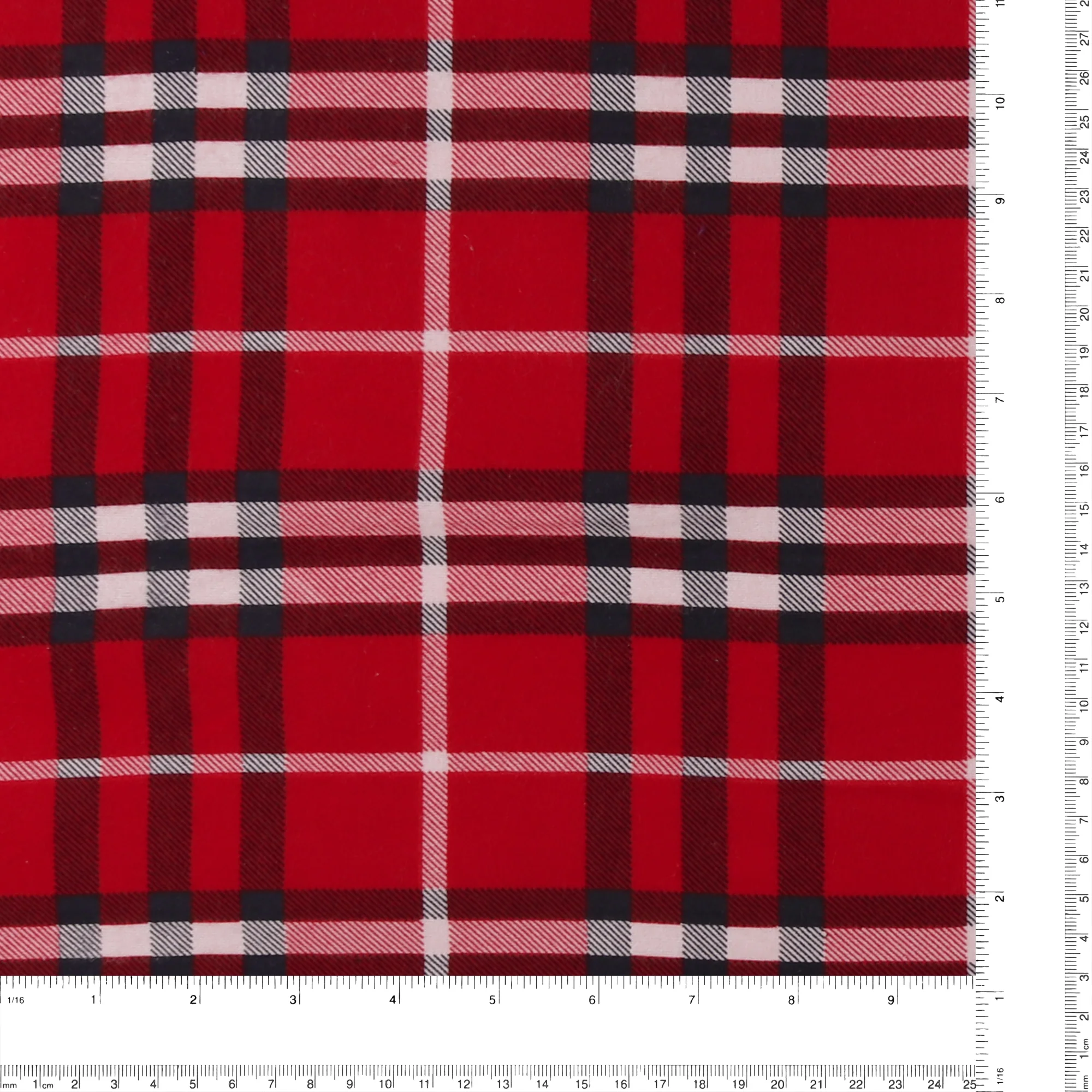 Printed Flannelette - CHELSEA - 001 - Red - Image 3