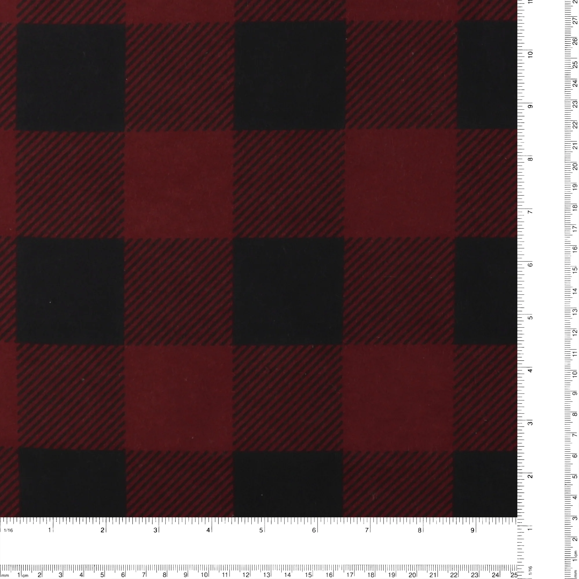 Printed Flannelette - CHELSEA - 005 - Burgundy - Image 3