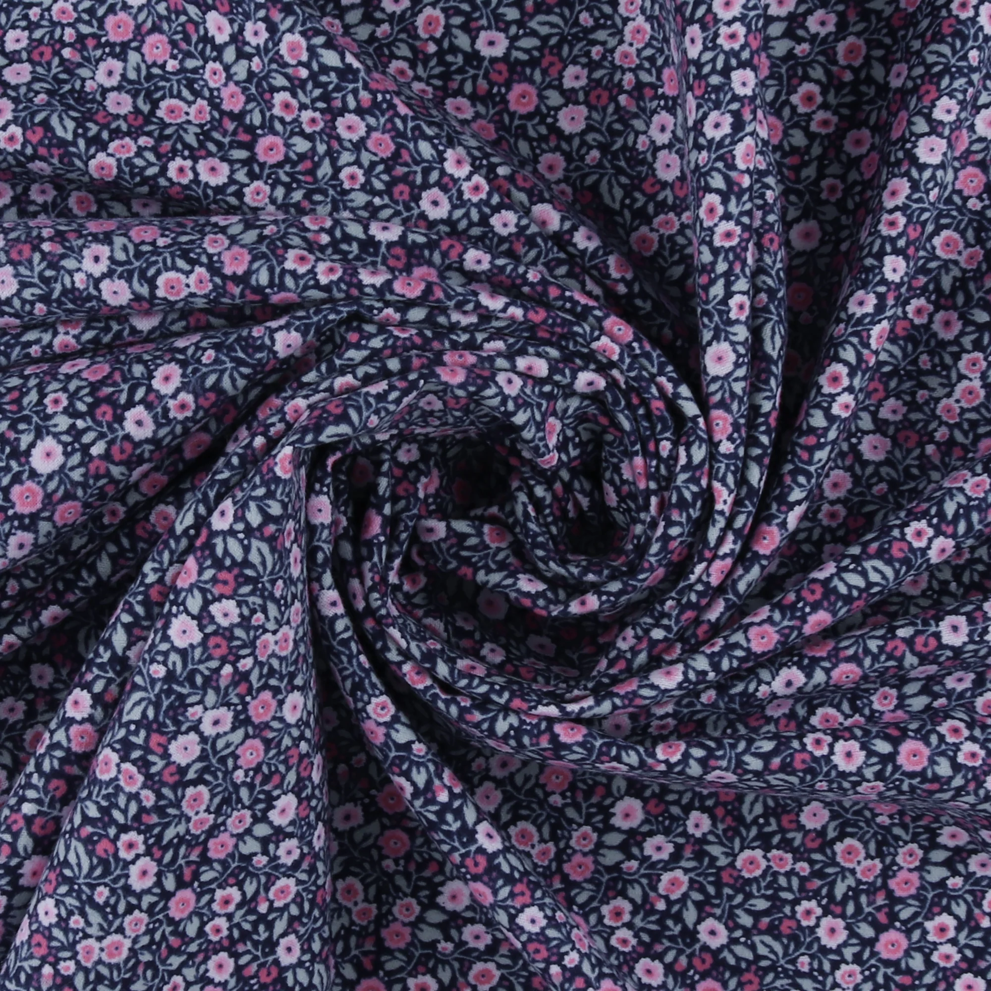 Printed Flannelette - CHELSEA - 006 - Navy - Image 2