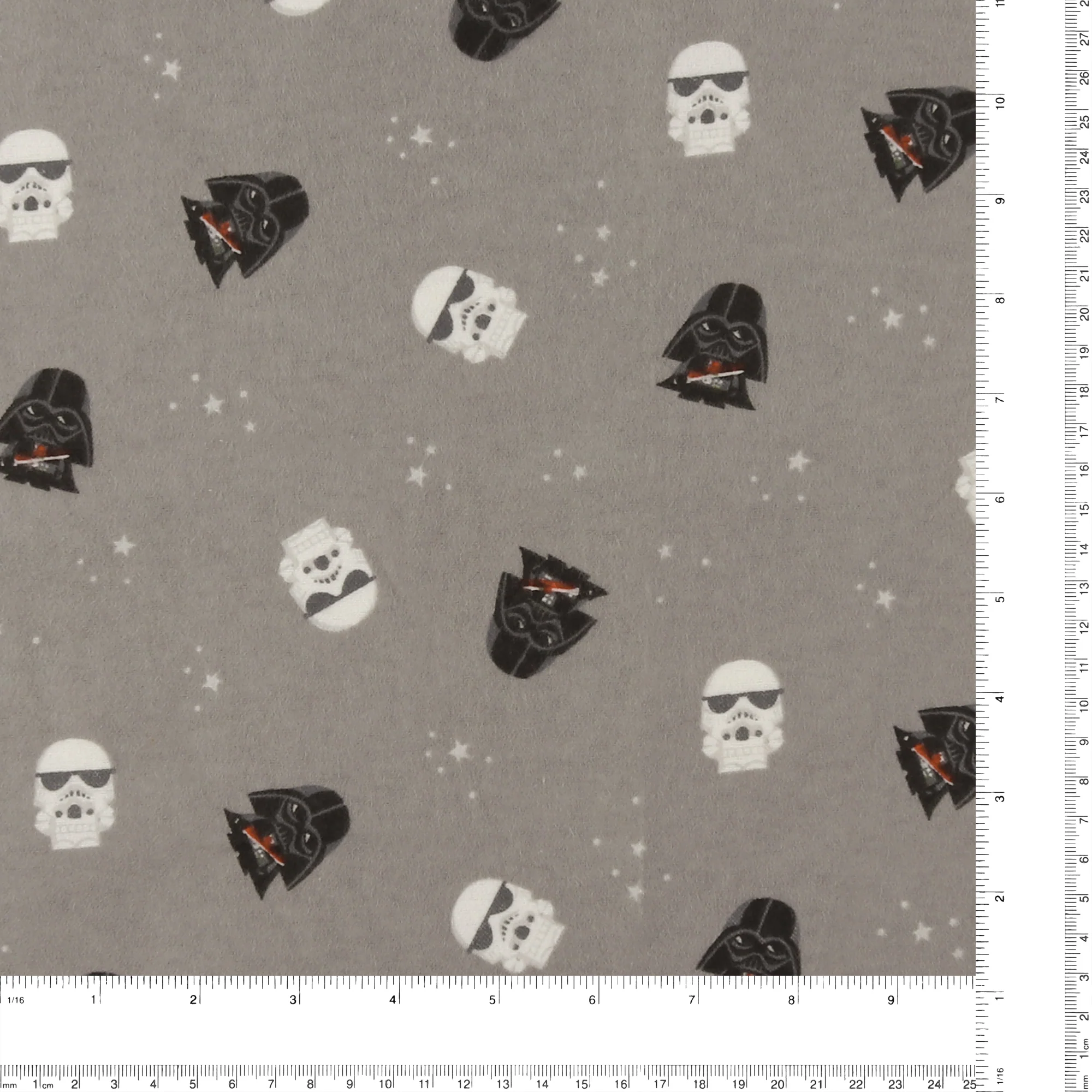 Printed Flannelette - CHELSEA - 010 - Grey - Image 3