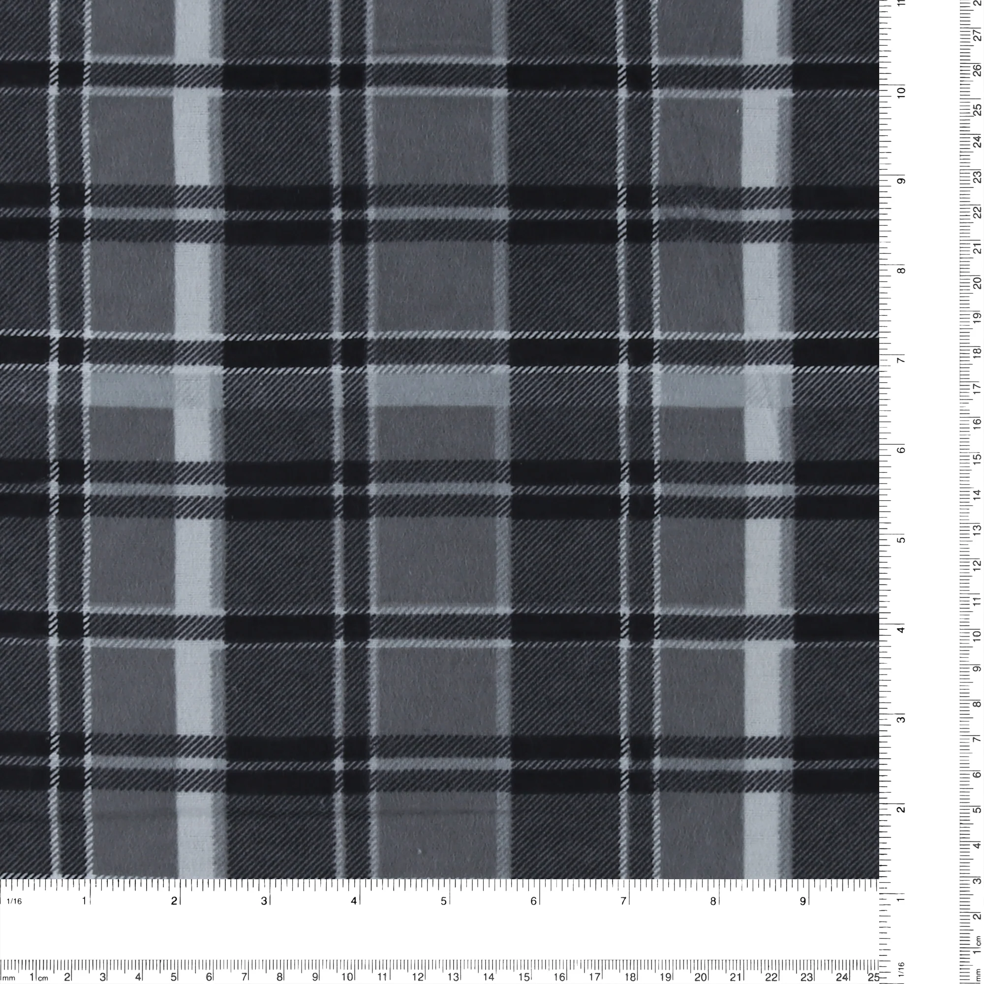 Printed Flannelette - CHELSEA - 013 - Grey - Image 3