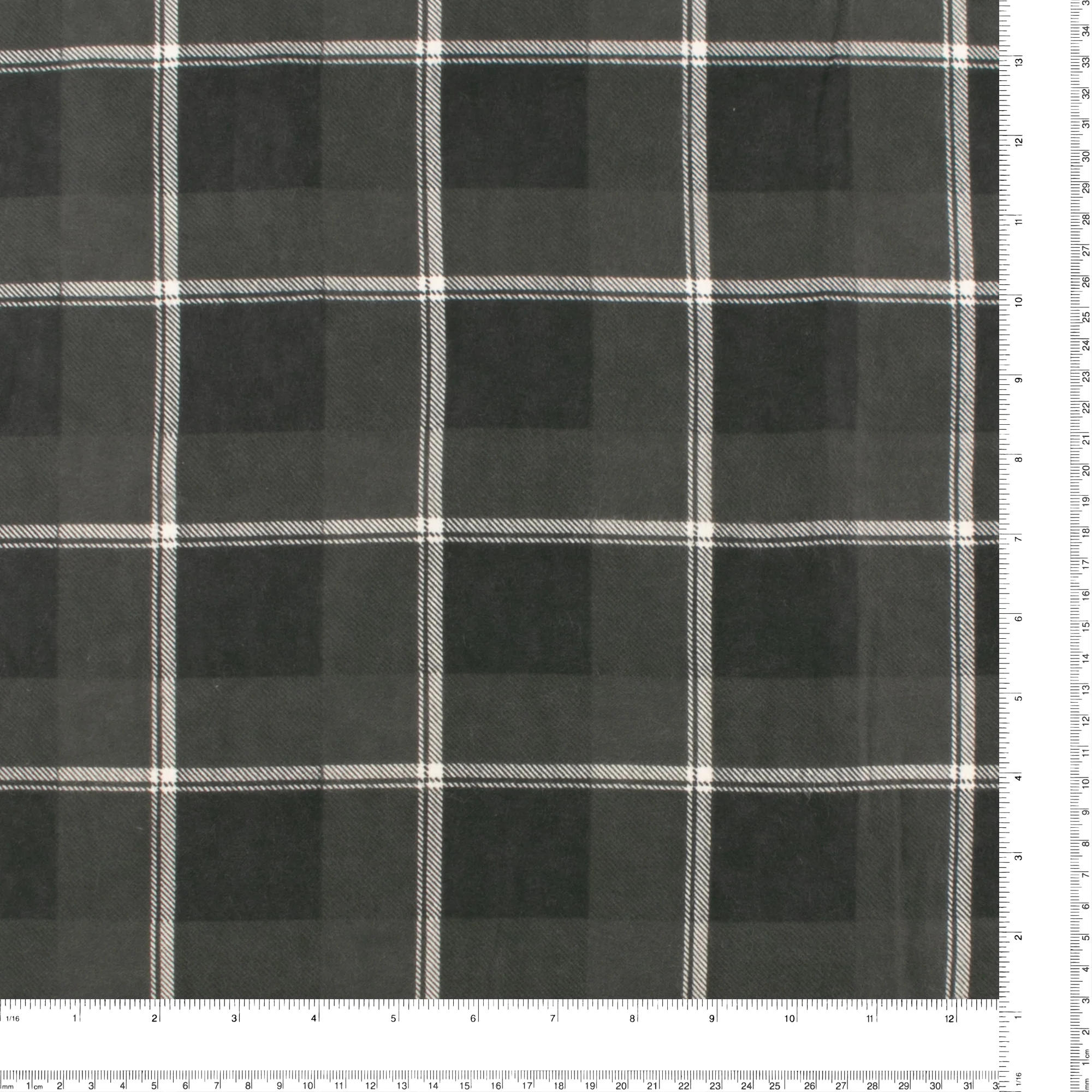Printed Flannelette CHELSEA - 1429 - Charcoal - Image 3