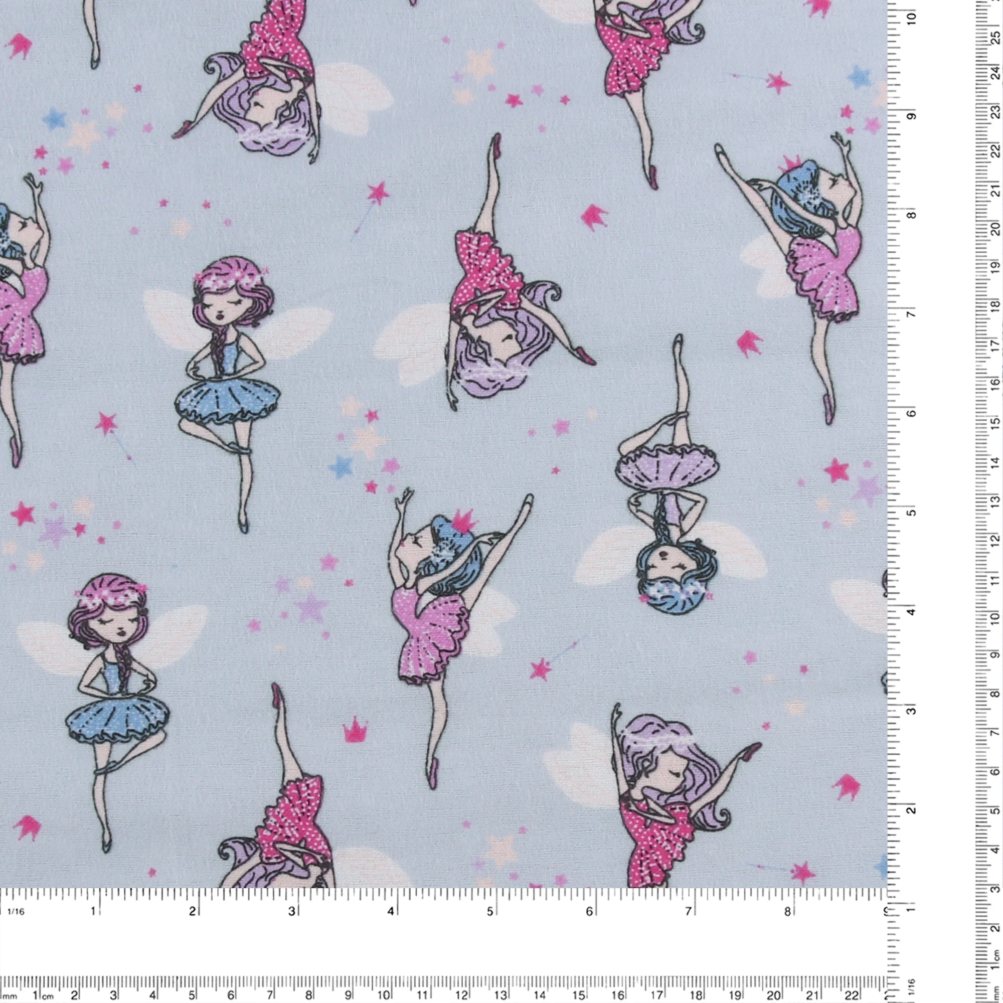 Printed Flannelette CHELSEA - 1454 - Light Blue - Image 3