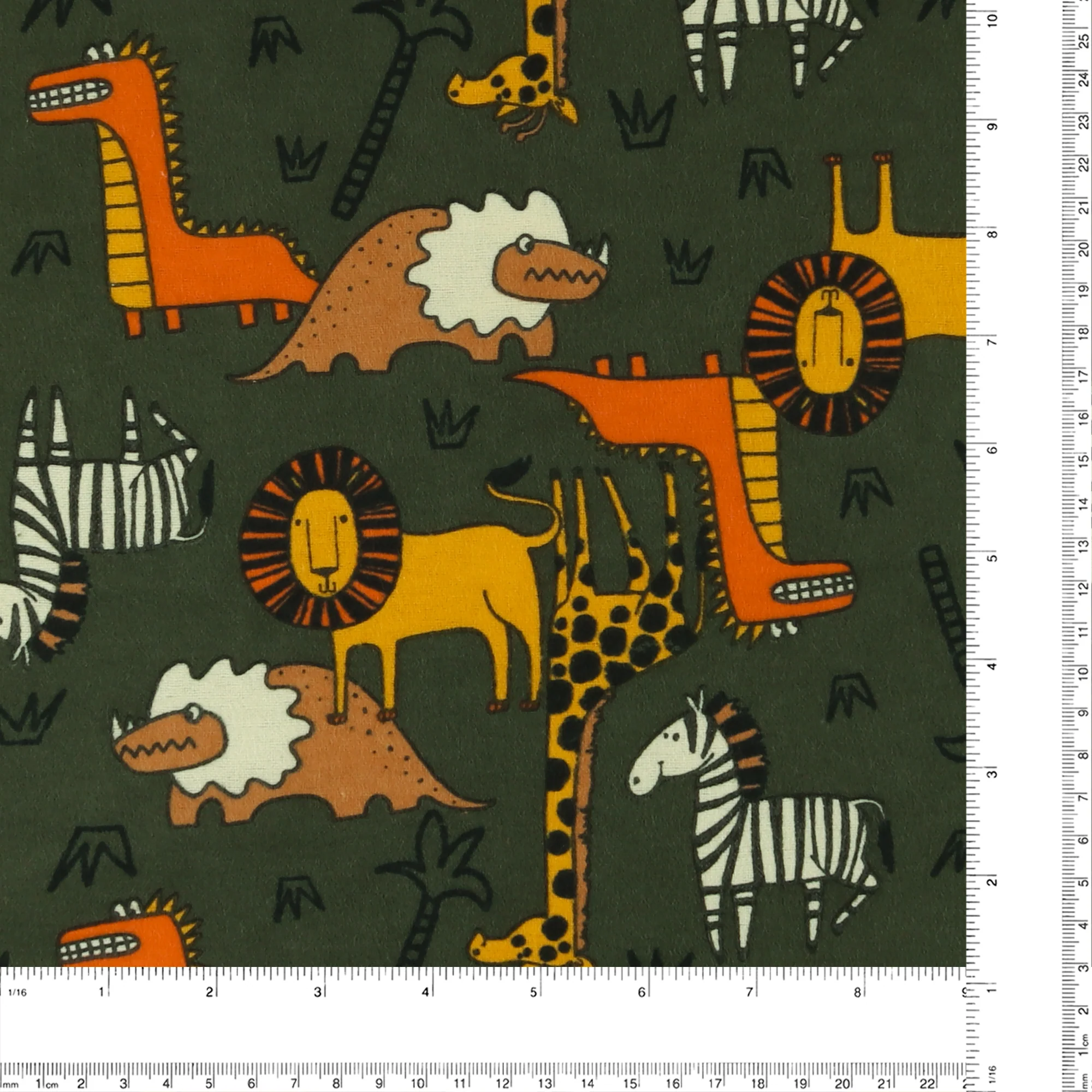 Printed Flannelette CHELSEA - 1458 - Green - Image 3