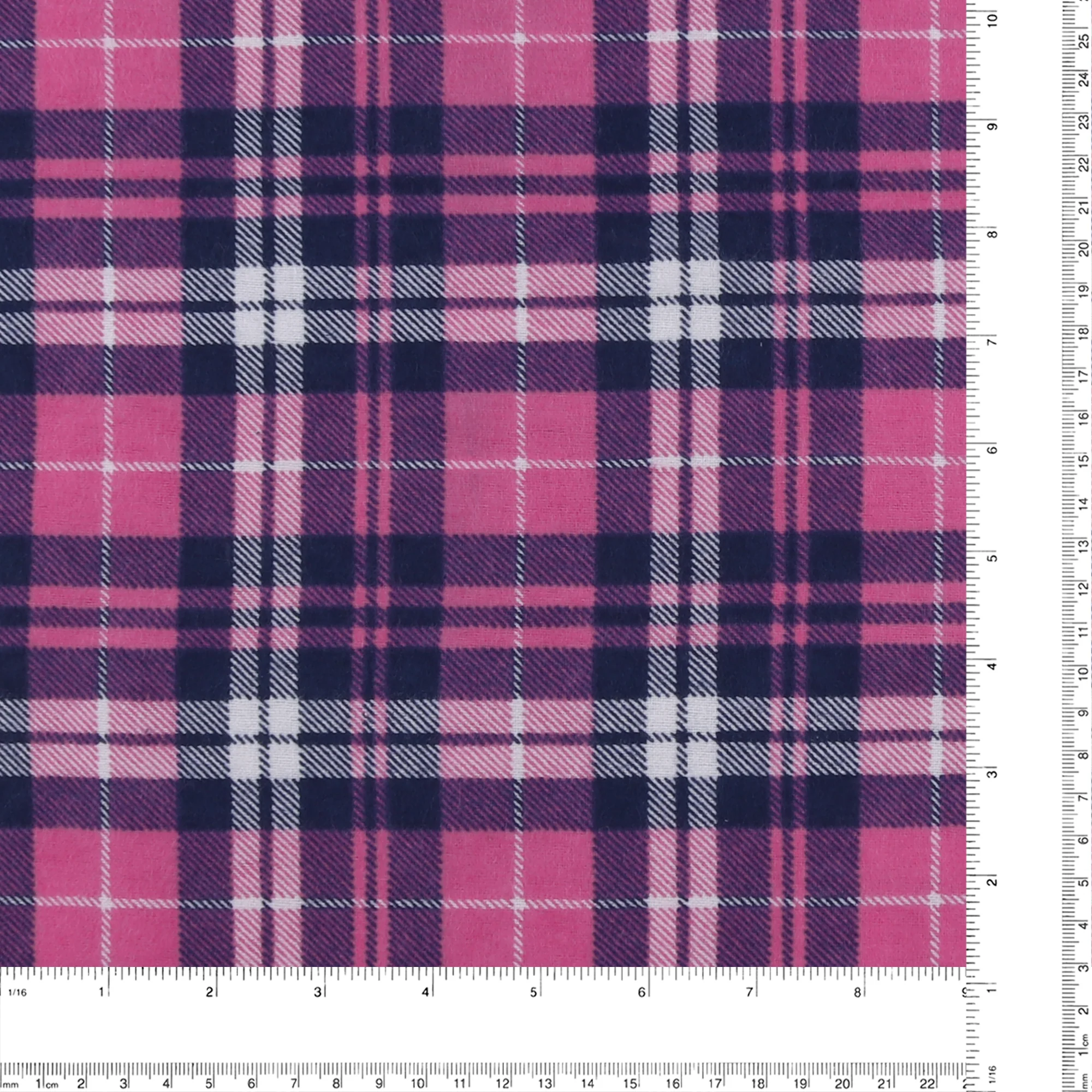Printed Flannelette CHELSEA - 1471 - Hot Pink - Image 3