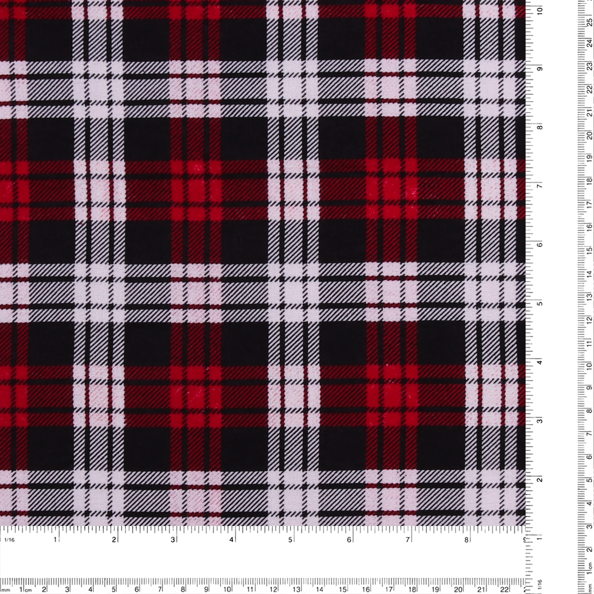 Printed Flannelette CHELSEA - 1516 - Red - Image 3