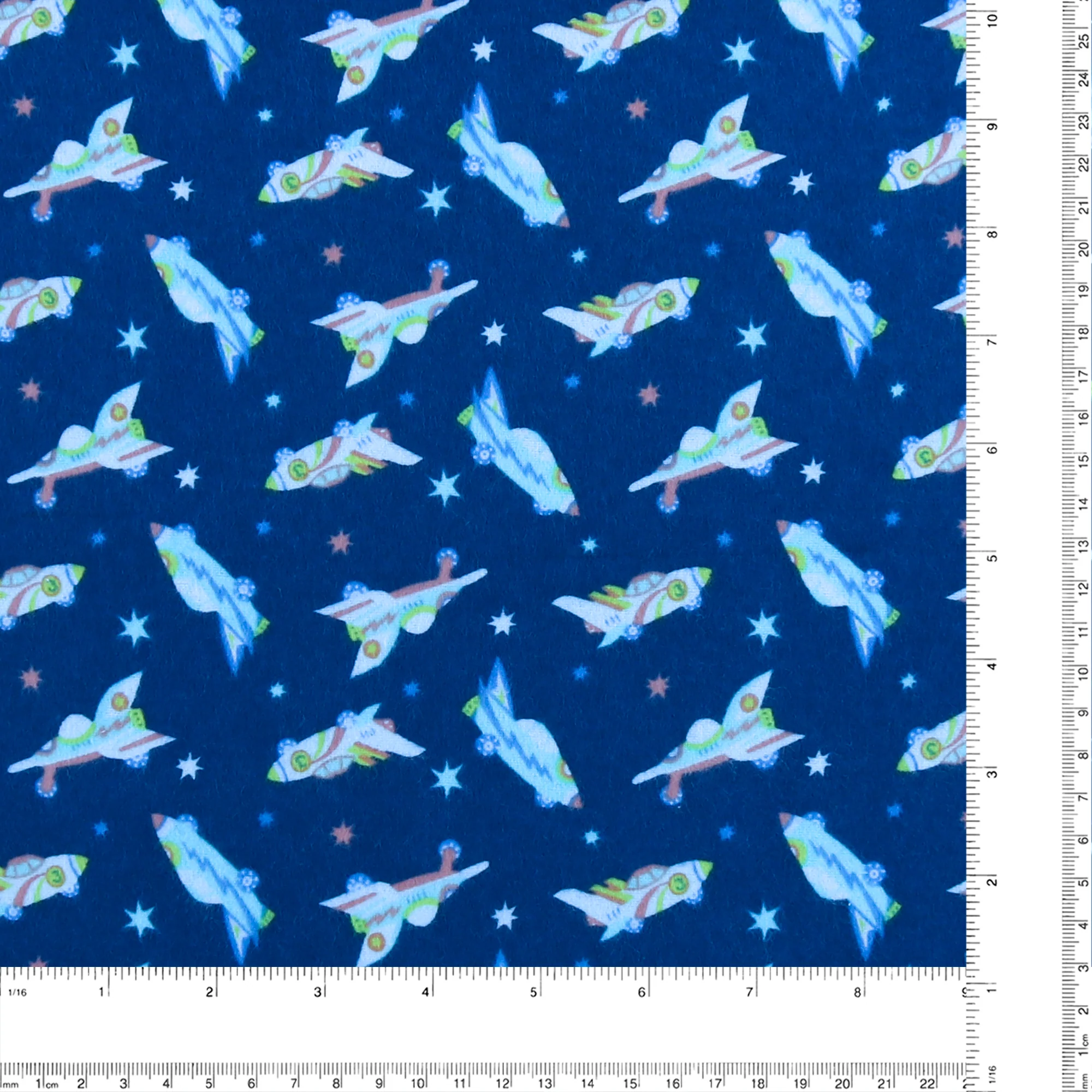 Printed Flannelette CHELSEA - 1528 - Blue - Image 3