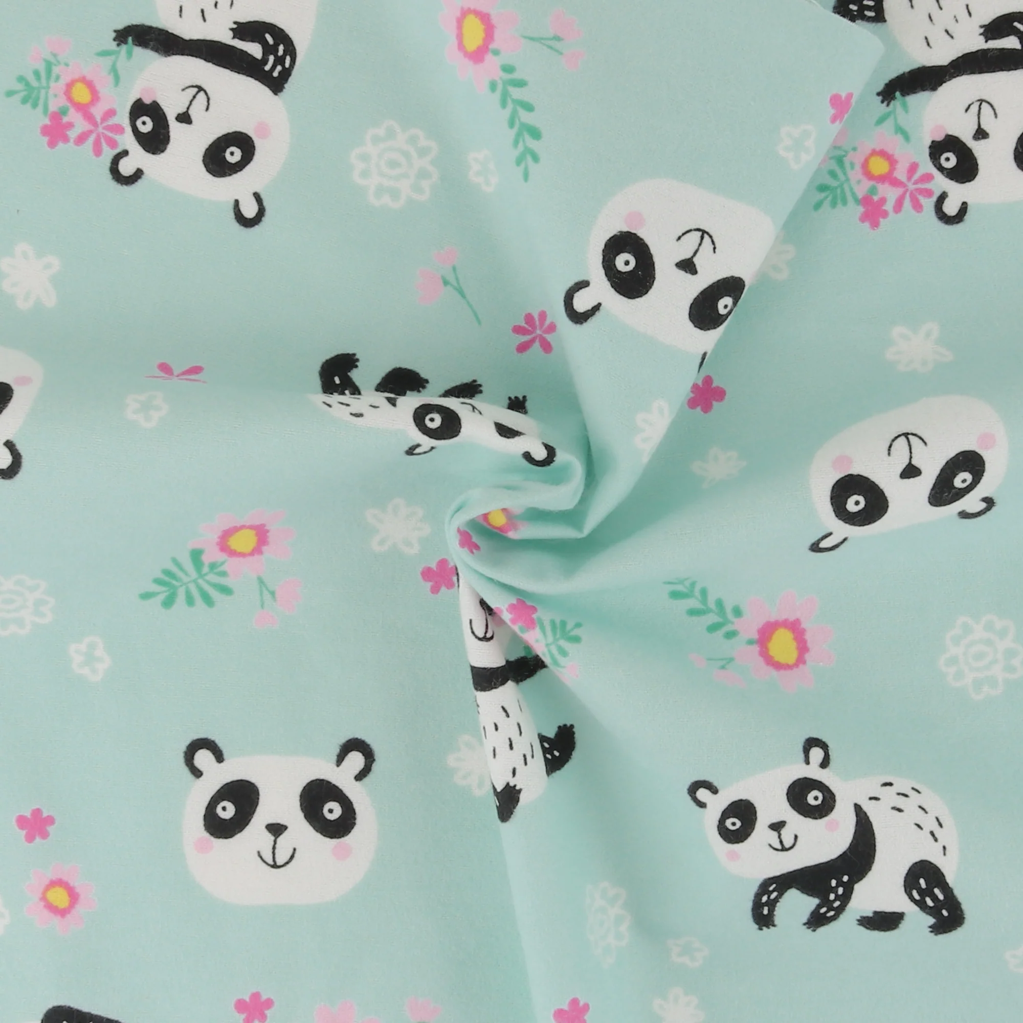 Printed Flannelette CHELSEA - 1543 - Aqua - Image 2