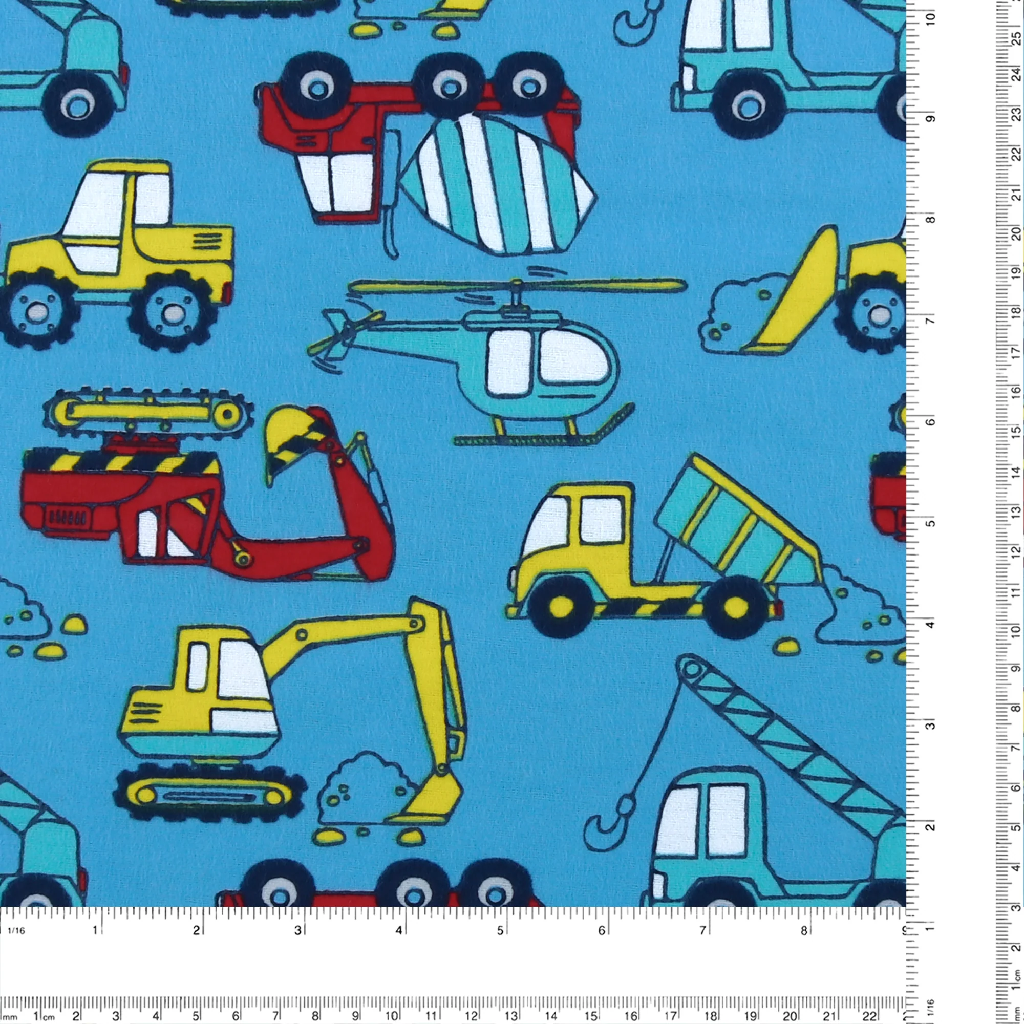 Printed Flannelette CHELSEA - 1563 - Blue - Image 3