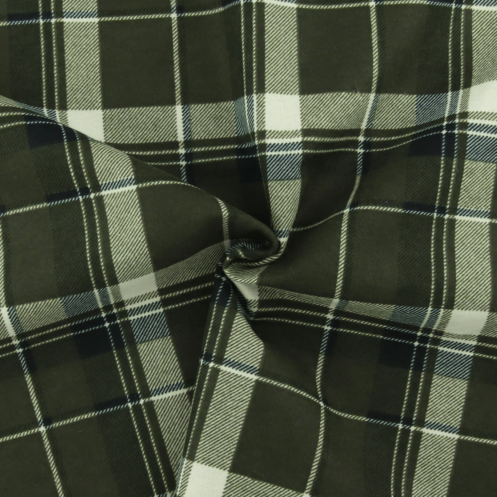 Printed Flannelette CHELSEA - 1565 - Khaki