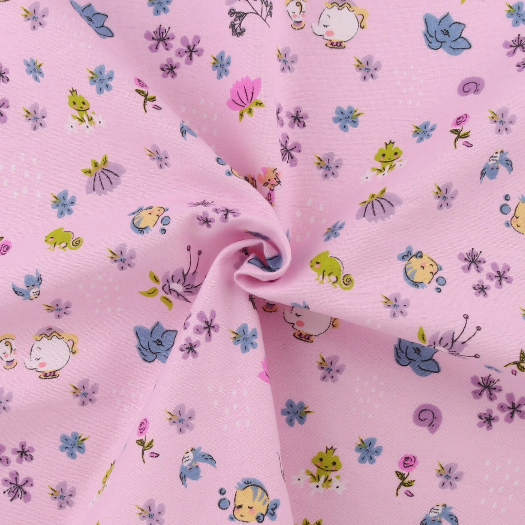 Printed Flannelette CHELSEA - 1575 - Light Pink - Image 2