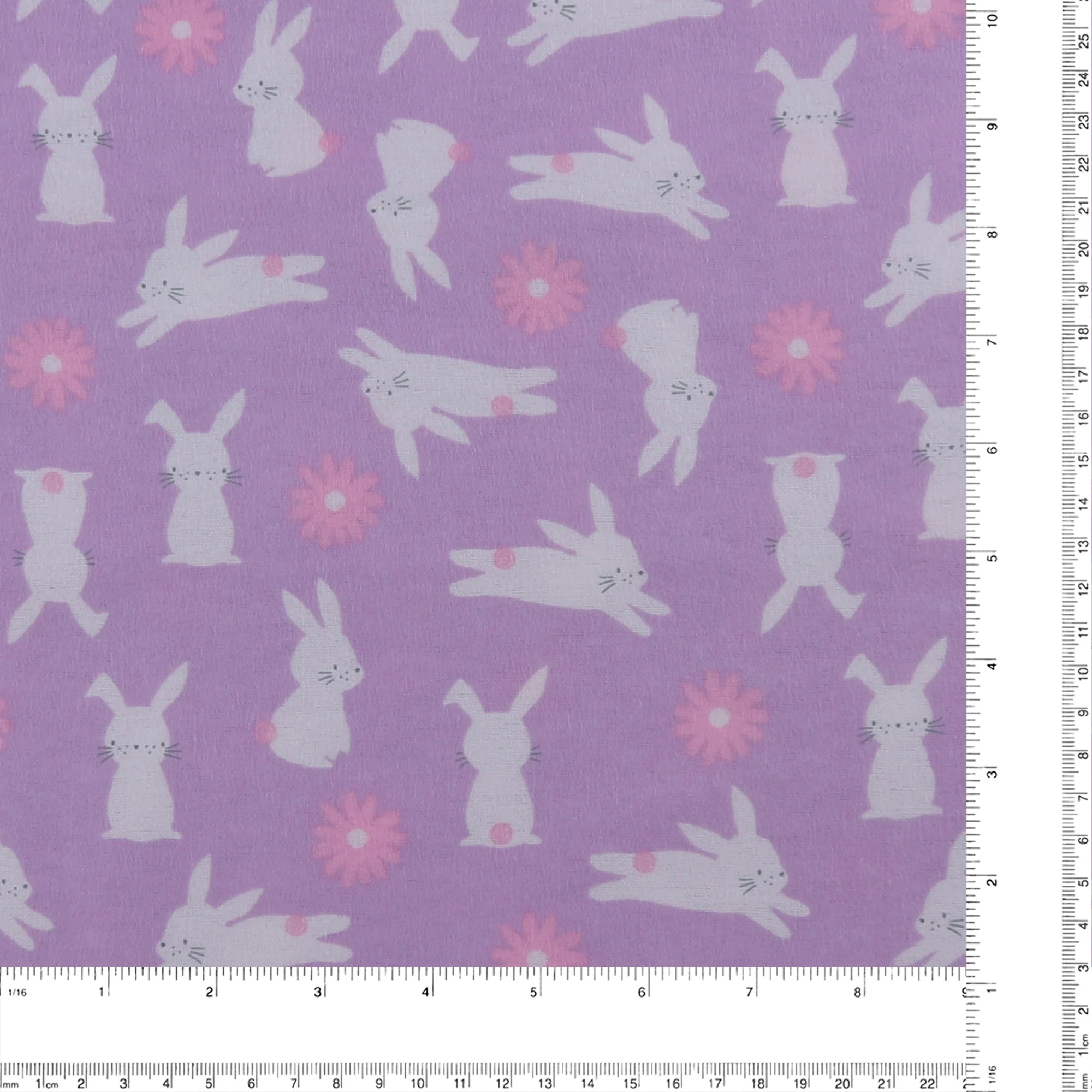 Printed Flannelette CHELSEA - 1593 - Lilac - Image 3