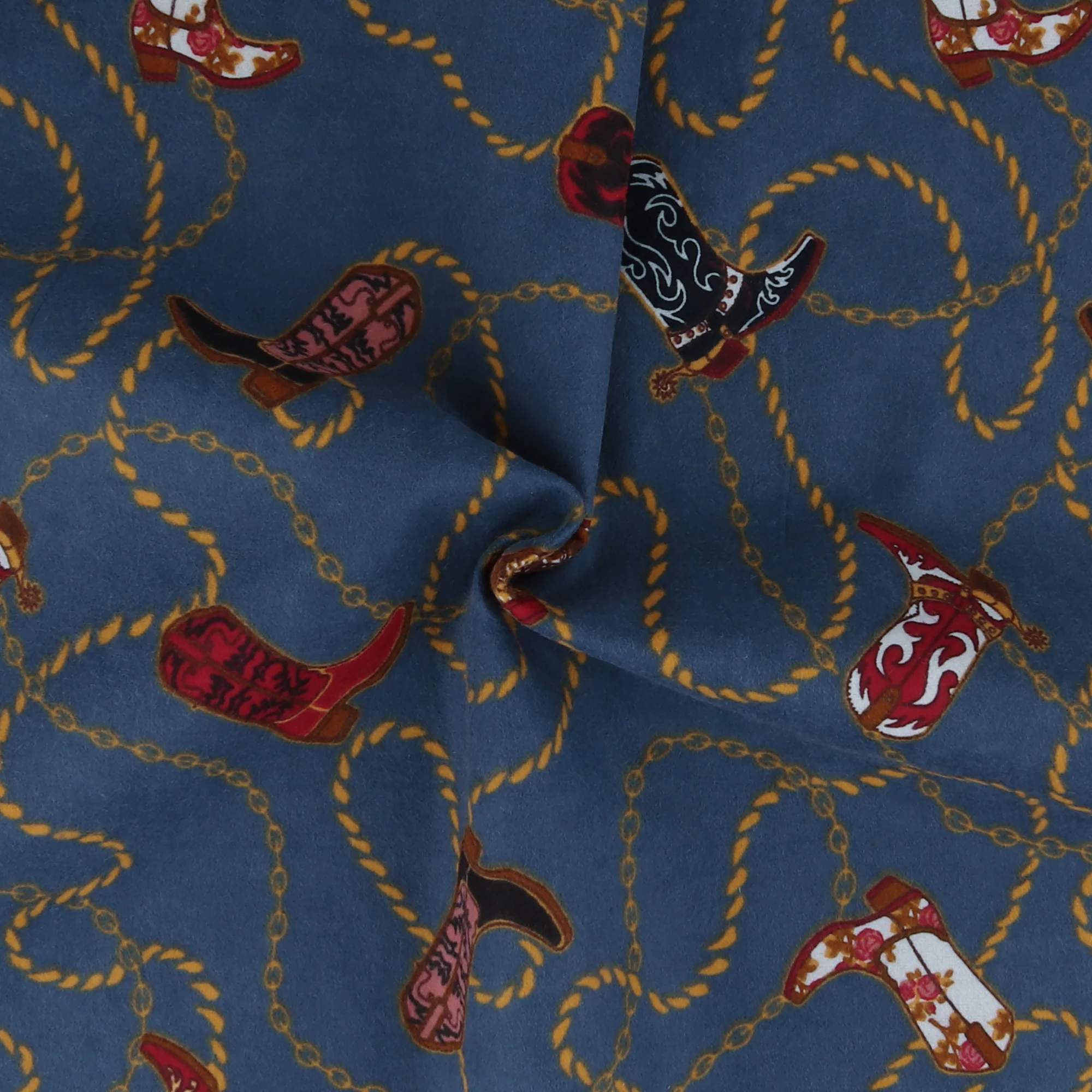 Printed Flannelette CHELSEA - 1594 - Steel - Image 2