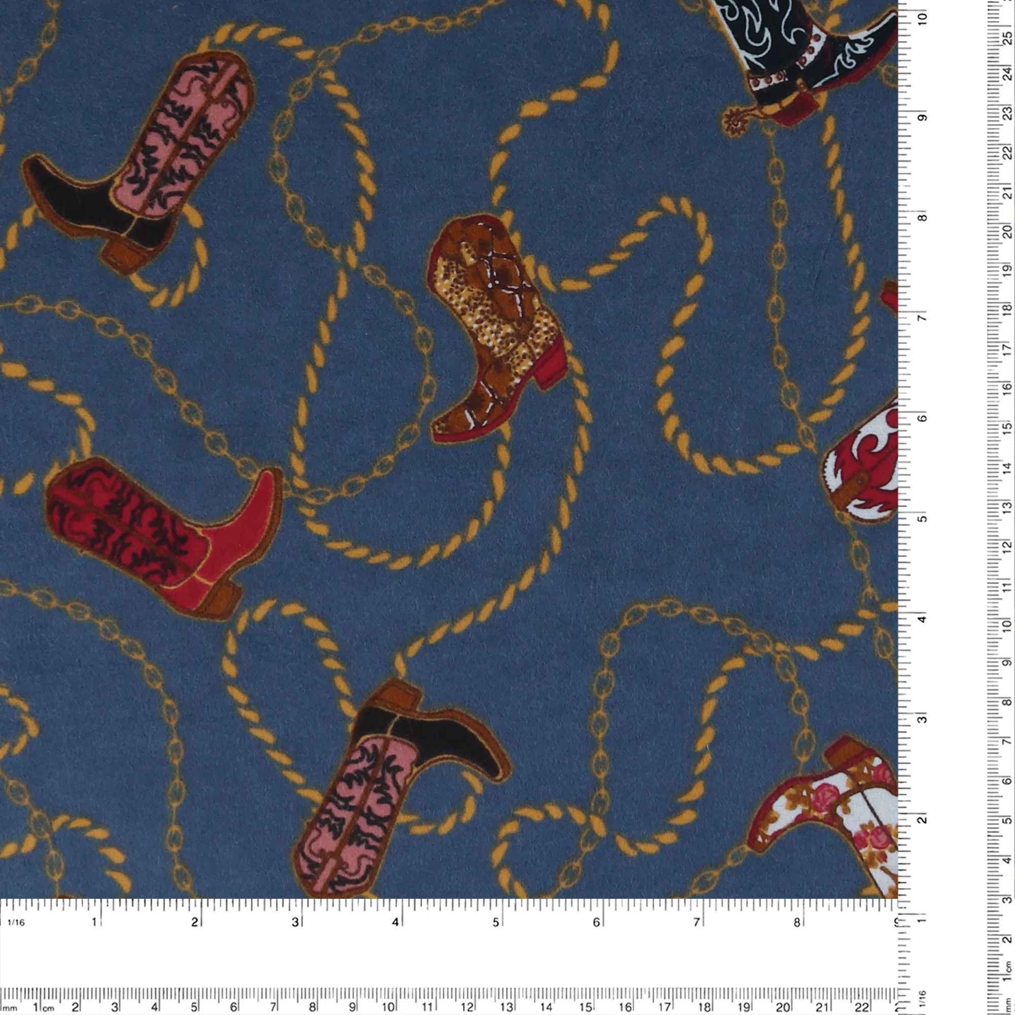 Printed Flannelette CHELSEA - 1594 - Steel - Image 3