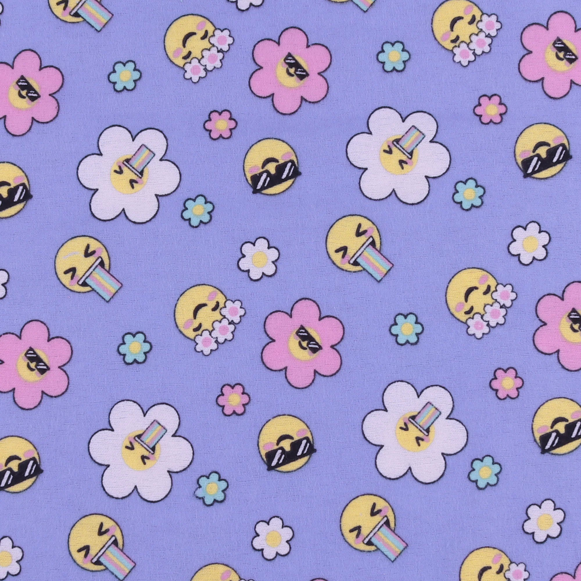 Printed Flannelette CHELSEA - 1599 - Periwinkle