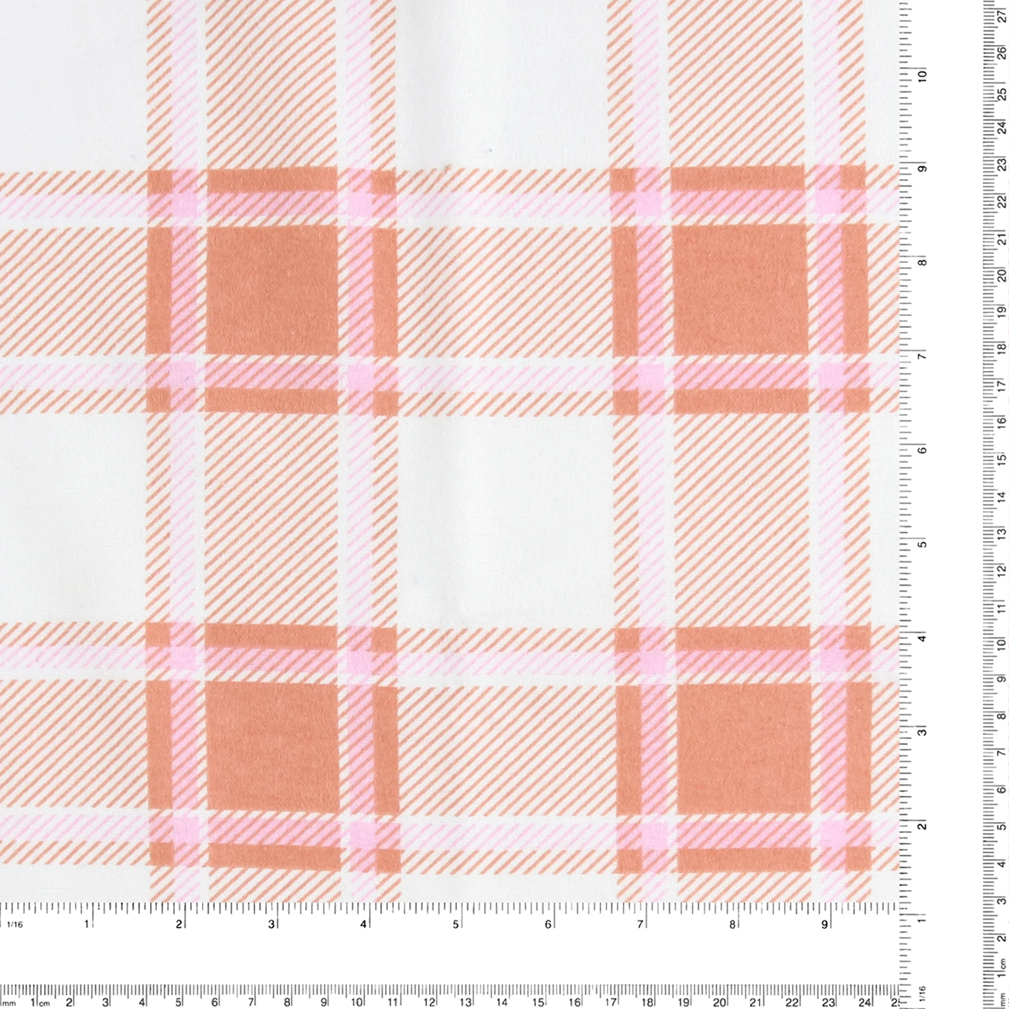 Printed Flannelette - CHELSEA - 1640 - Salmon - Image 2