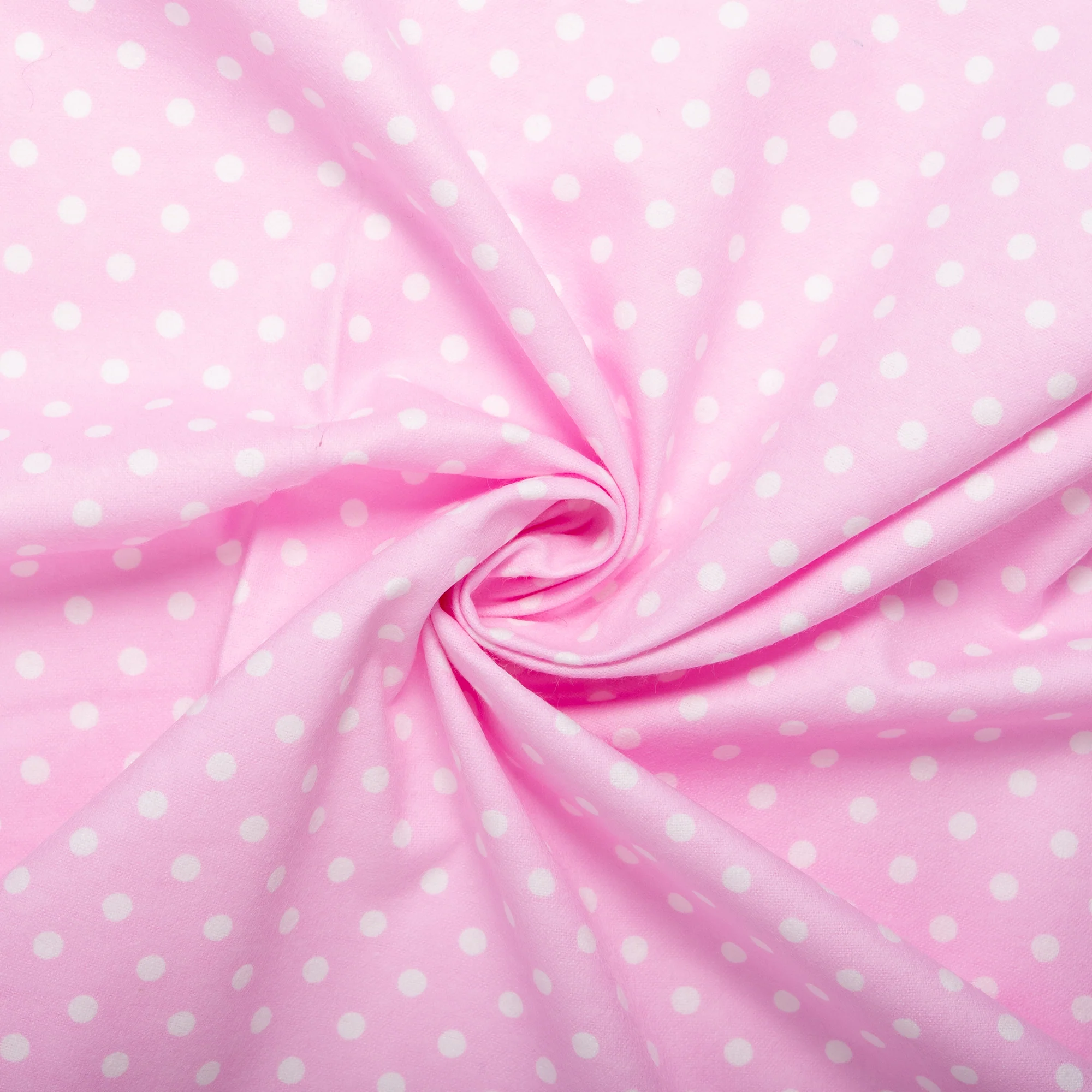 Printed Flannelette CHELSEA - Dots - Pink - Image 2