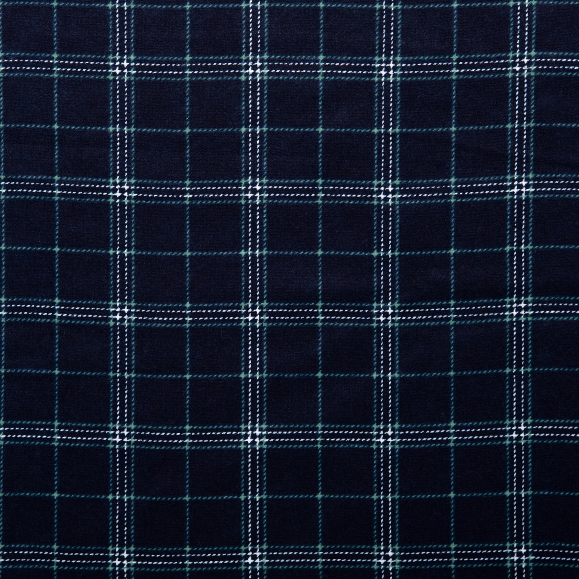 Printed Flannelette CHELSEA - Small Plaid - Navy
