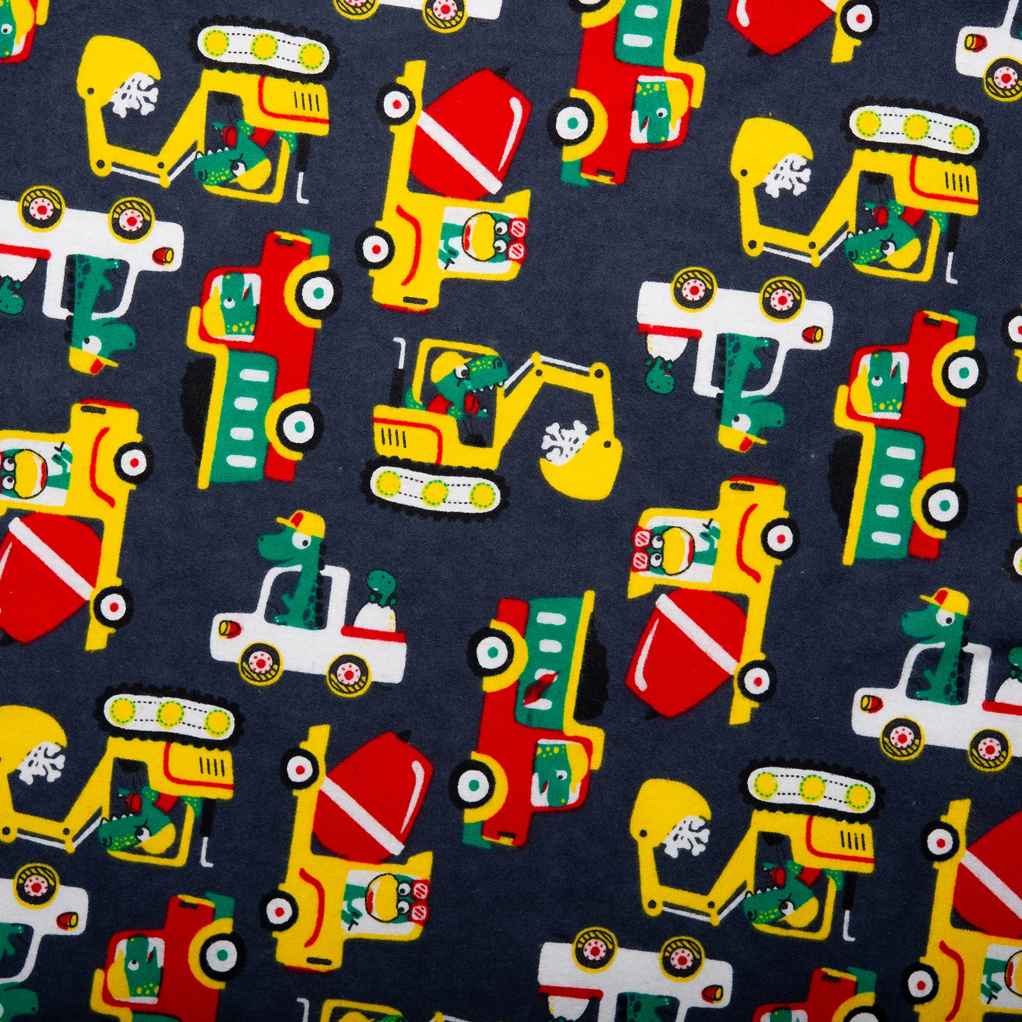 Printed Flannelette CHELSEA - Trucks - Navy