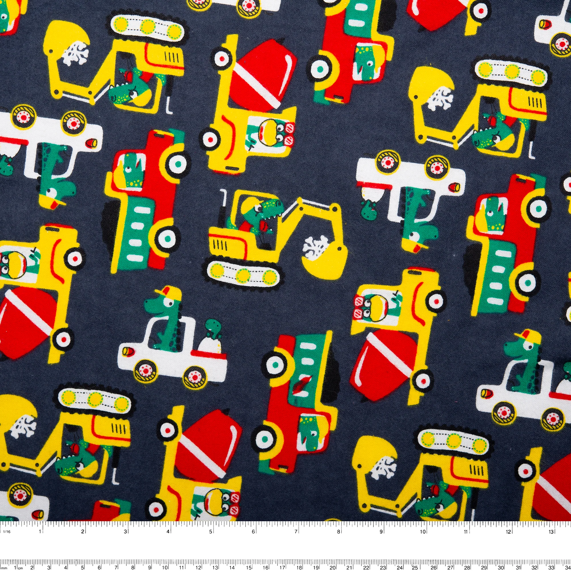 Printed Flannelette CHELSEA - Trucks - Navy - Image 2