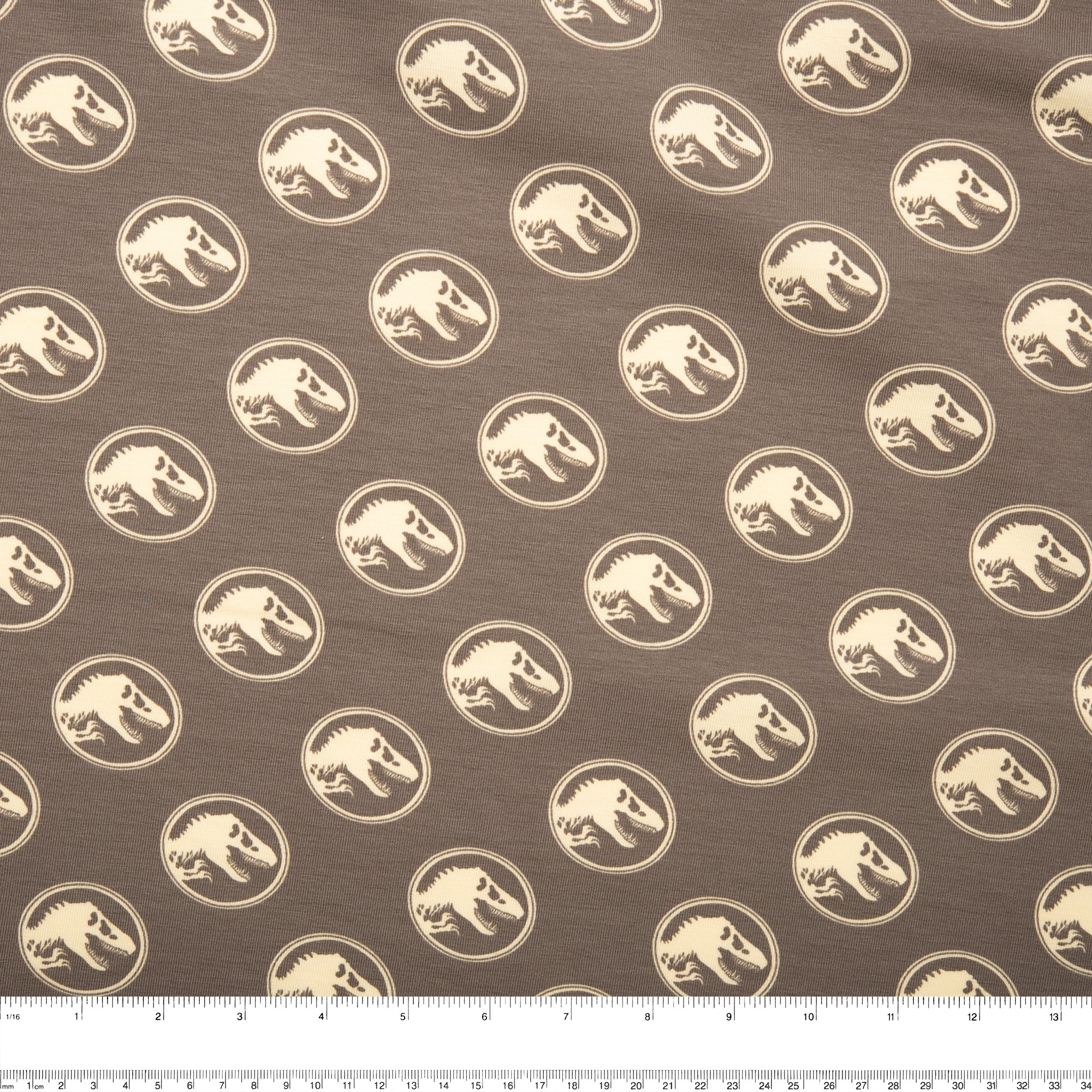 Printed knit - IMA-GINE F22 - Jurasic park - Taupe - Image 3