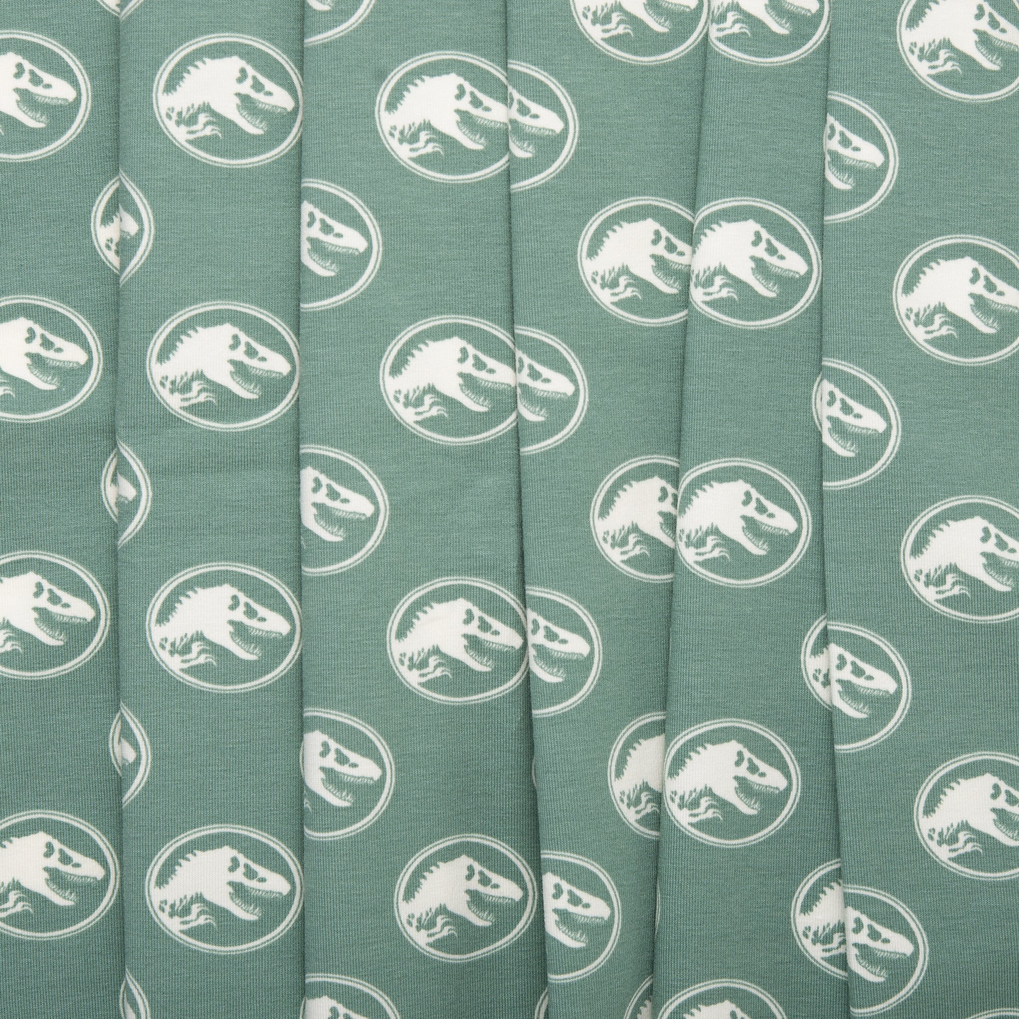 Printed knit - IMA-GINE F22 - Jurassic park - Steel green - Image 4