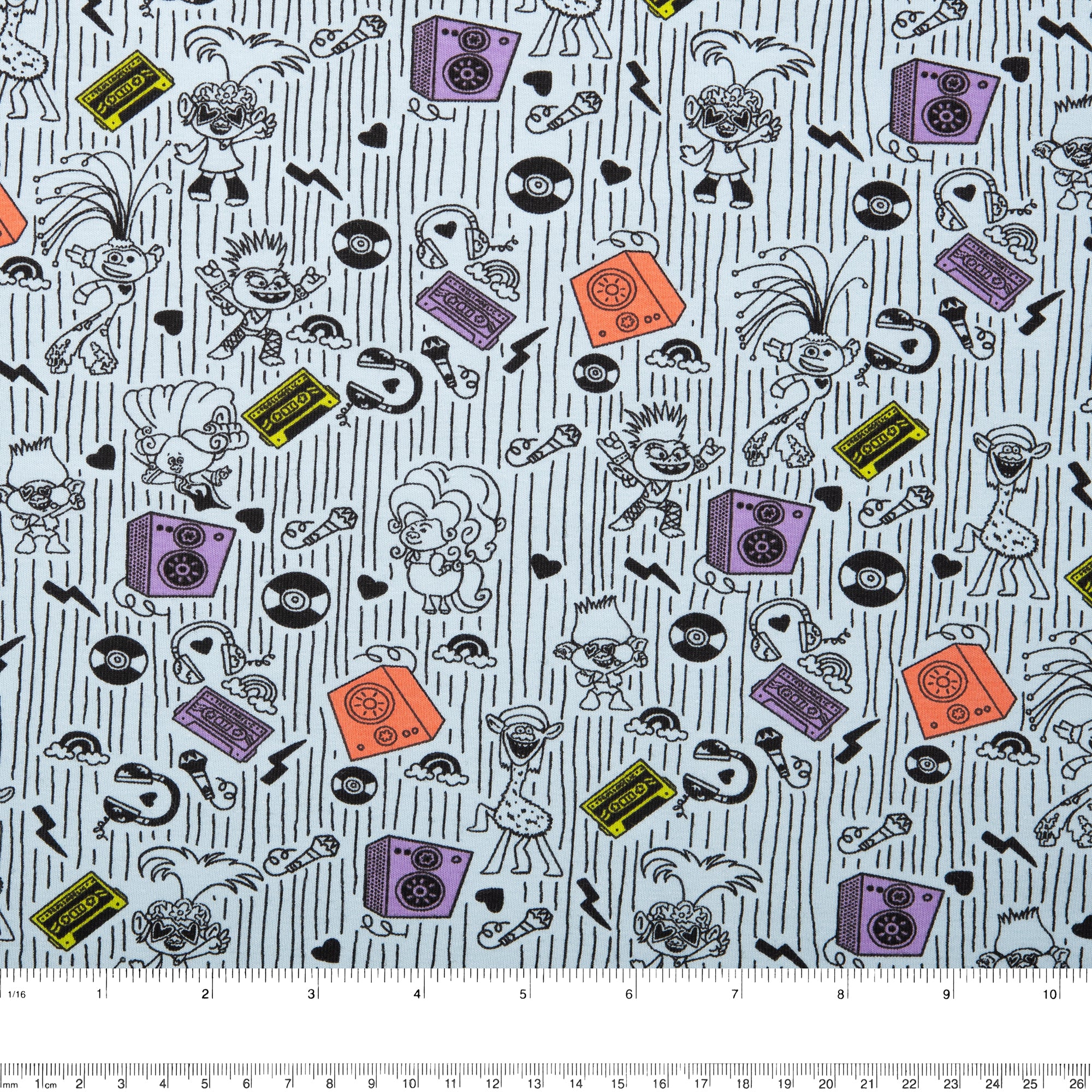 Printed knit - IMA-GINE F22 - Trolls - Blue - Image 3