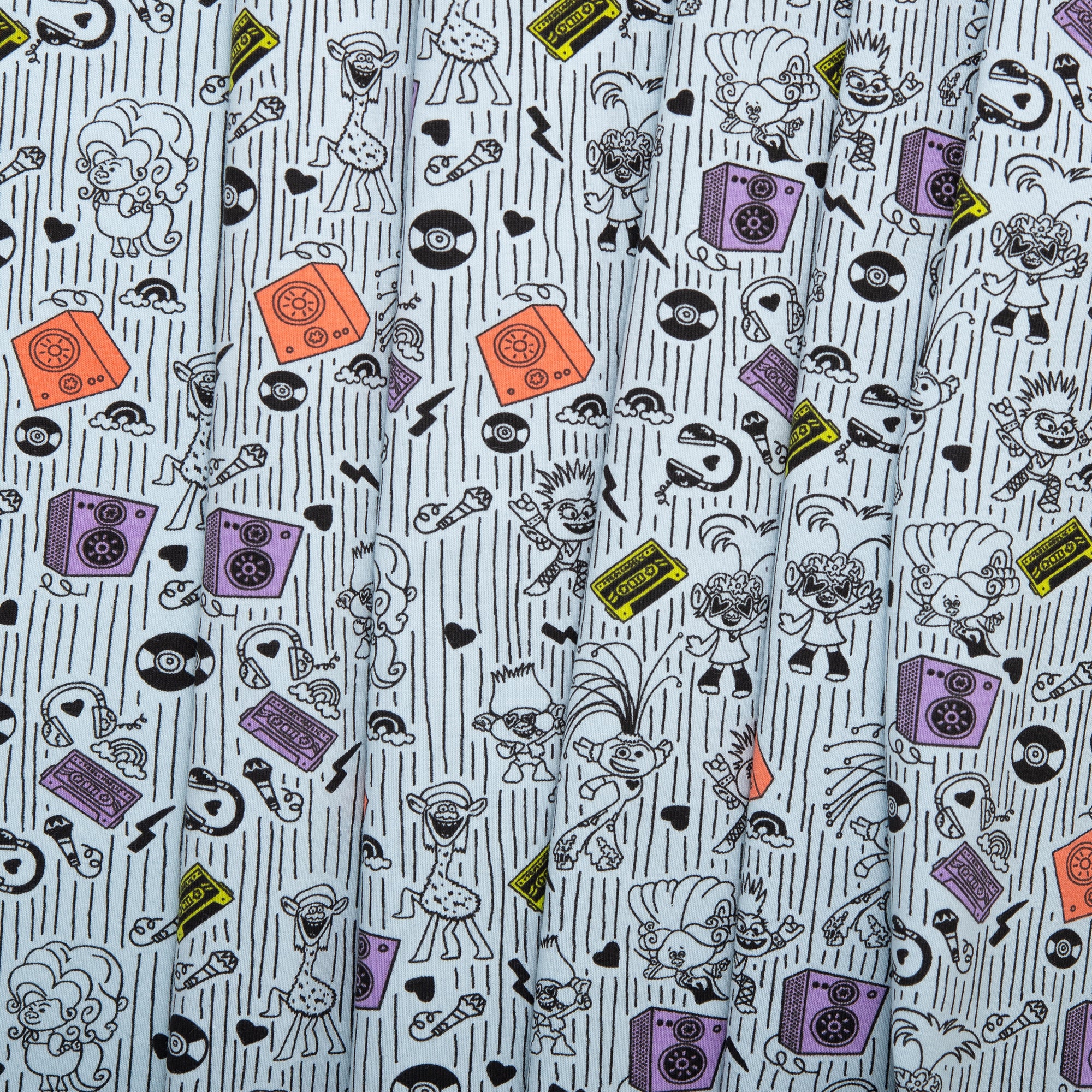 Printed knit - IMA-GINE F22 - Trolls - Blue - Image 4