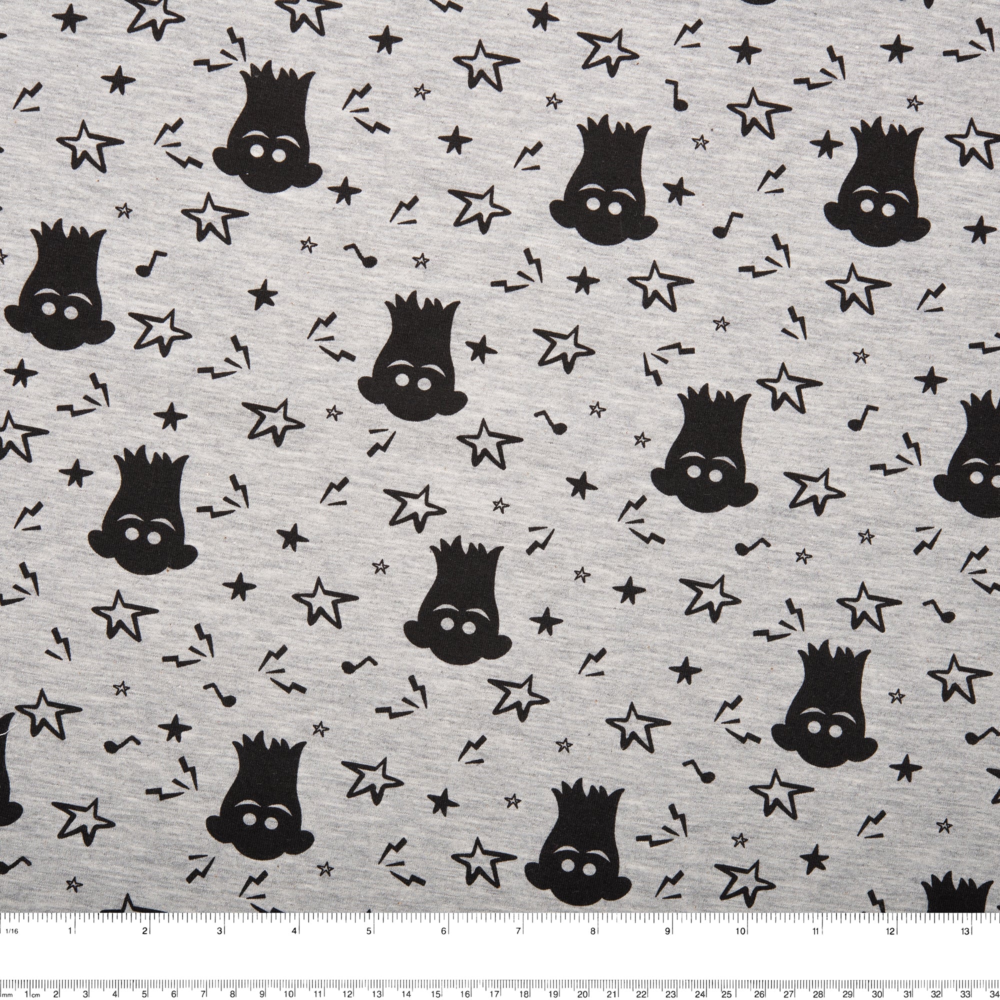 Printed knit - IMA-GINE F22 - Trolls - Grey - Image 3