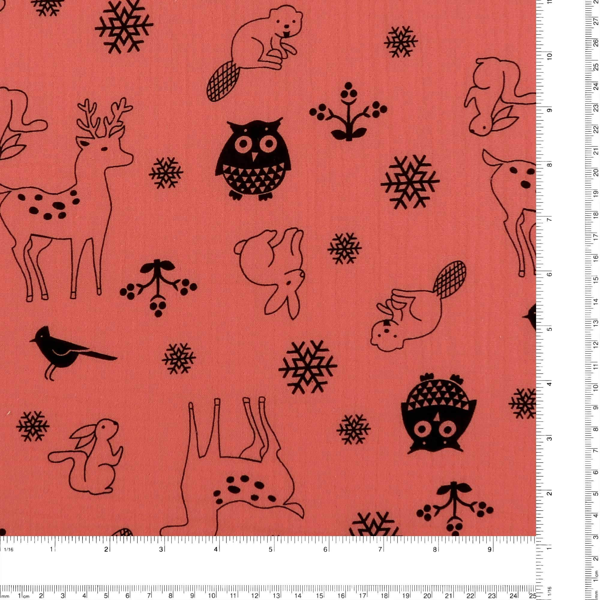 Printed Gauze Cotton - NAP TIME - 005 - Water Melon - Image 3