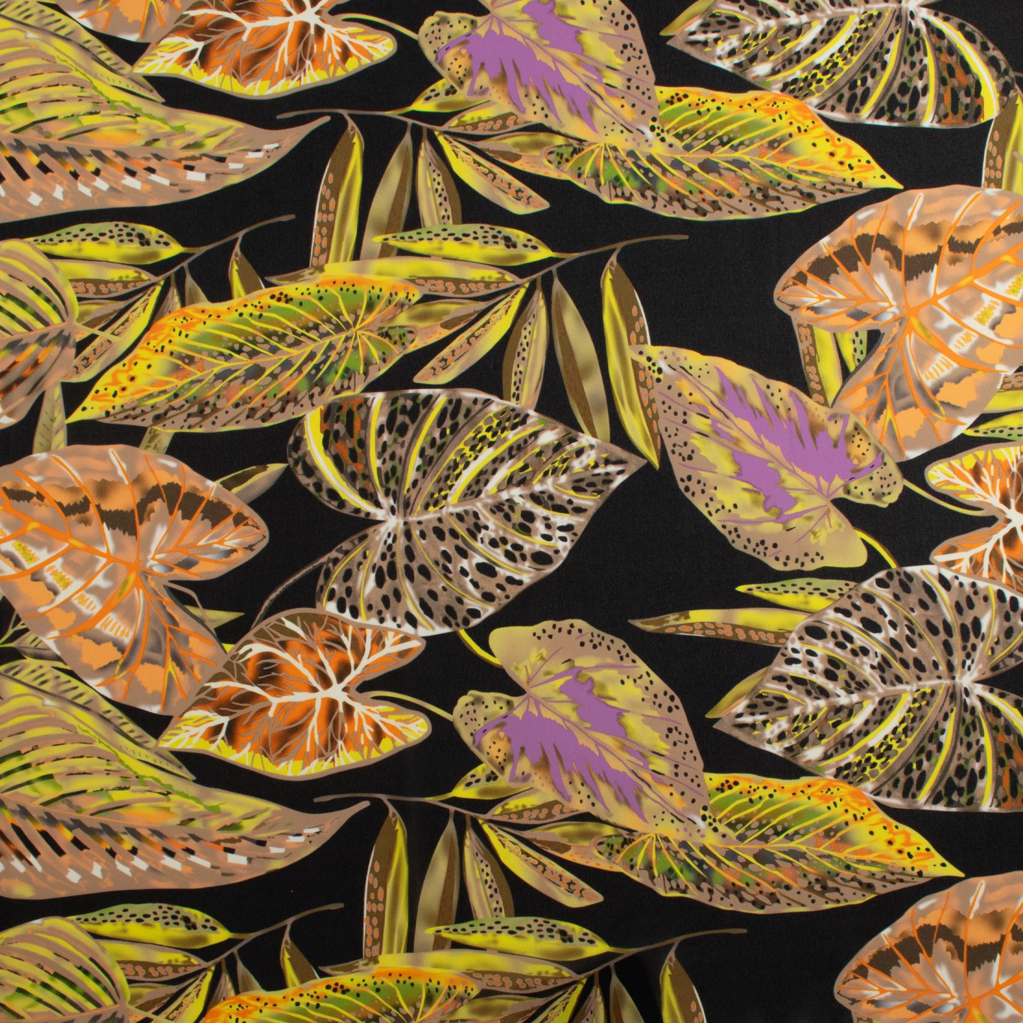 Printed Georgette Coordinates - «HARMONY» - 001 - Black