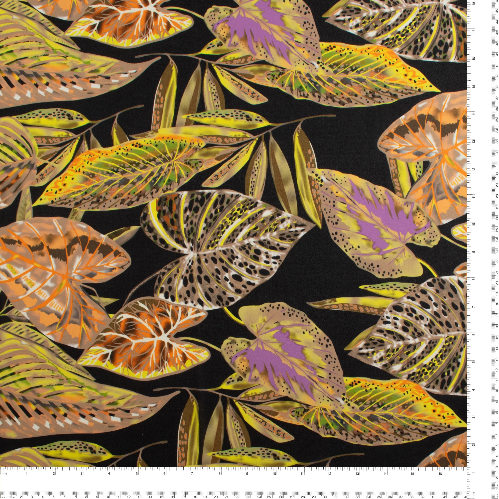 Printed Georgette Coordinates - «HARMONY» - 001 - Black - Image 3