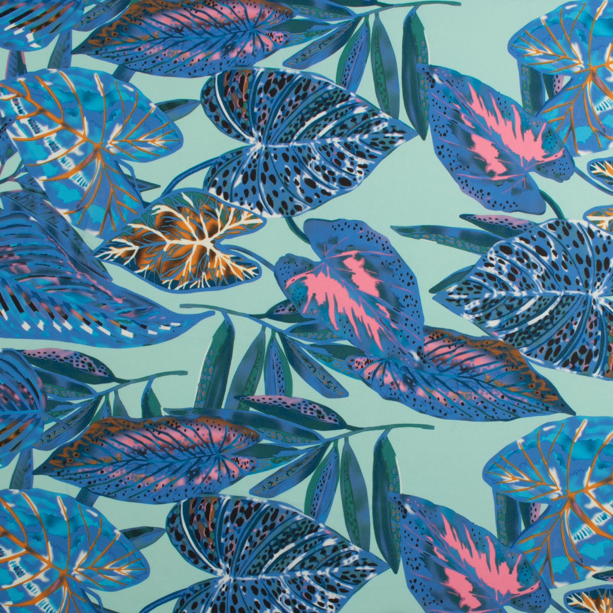 Printed Georgette Coordinates - «HARMONY» - 003 - Aqua