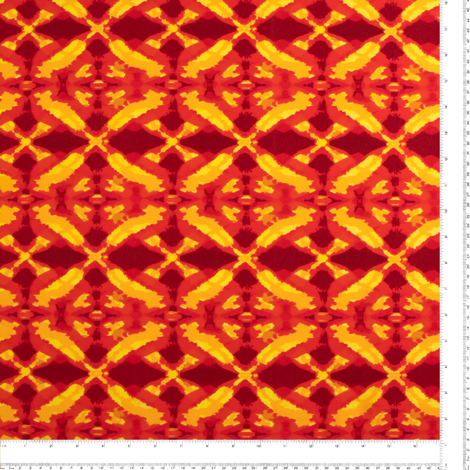 Printed Georgette Coordinates - <HARMONY> - 004 - Red - Image 3