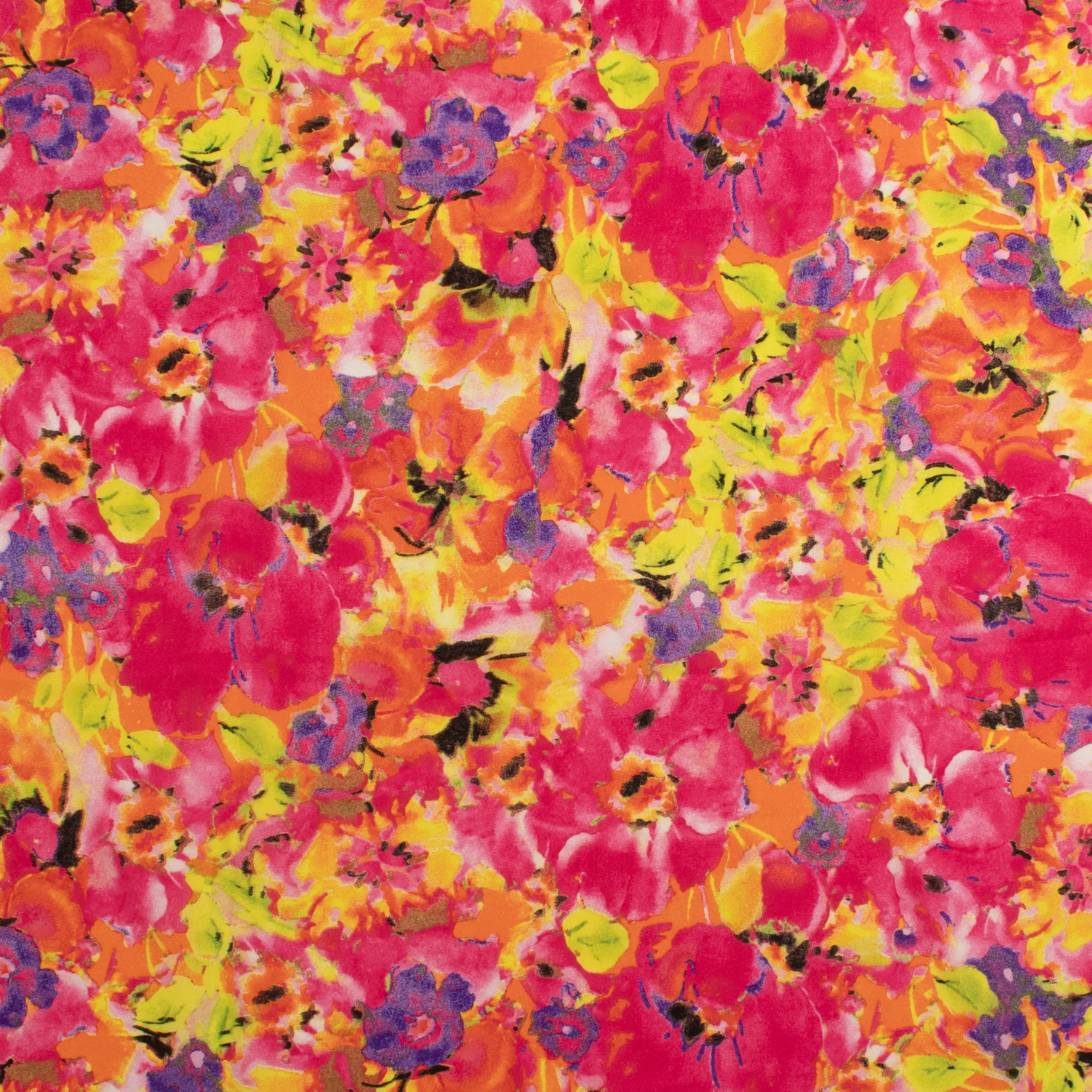 Printed Georgette - ILENE - 001 - Hot Pink