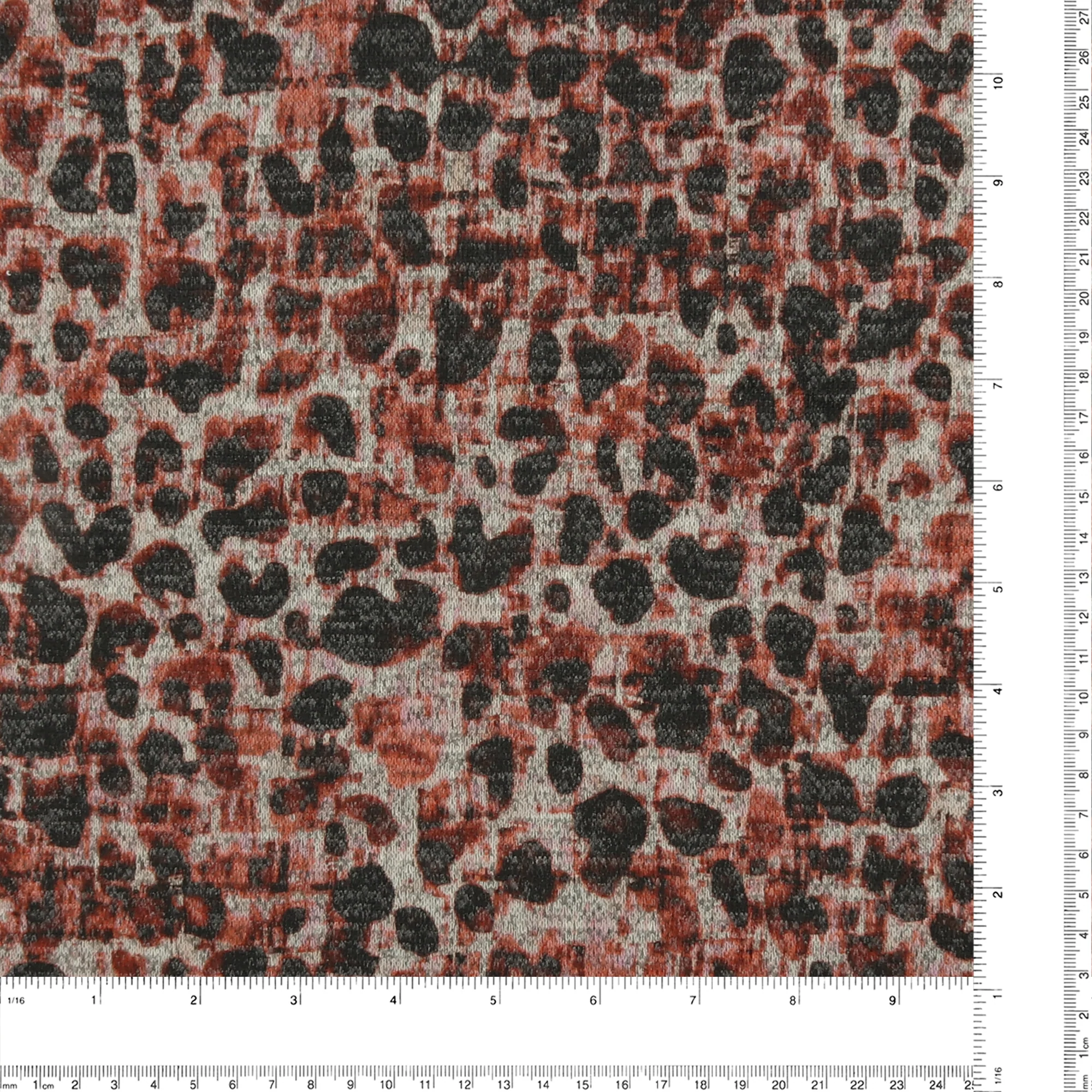 Printed Hacci Knit - NOVARA - 002 - Red - Image 3