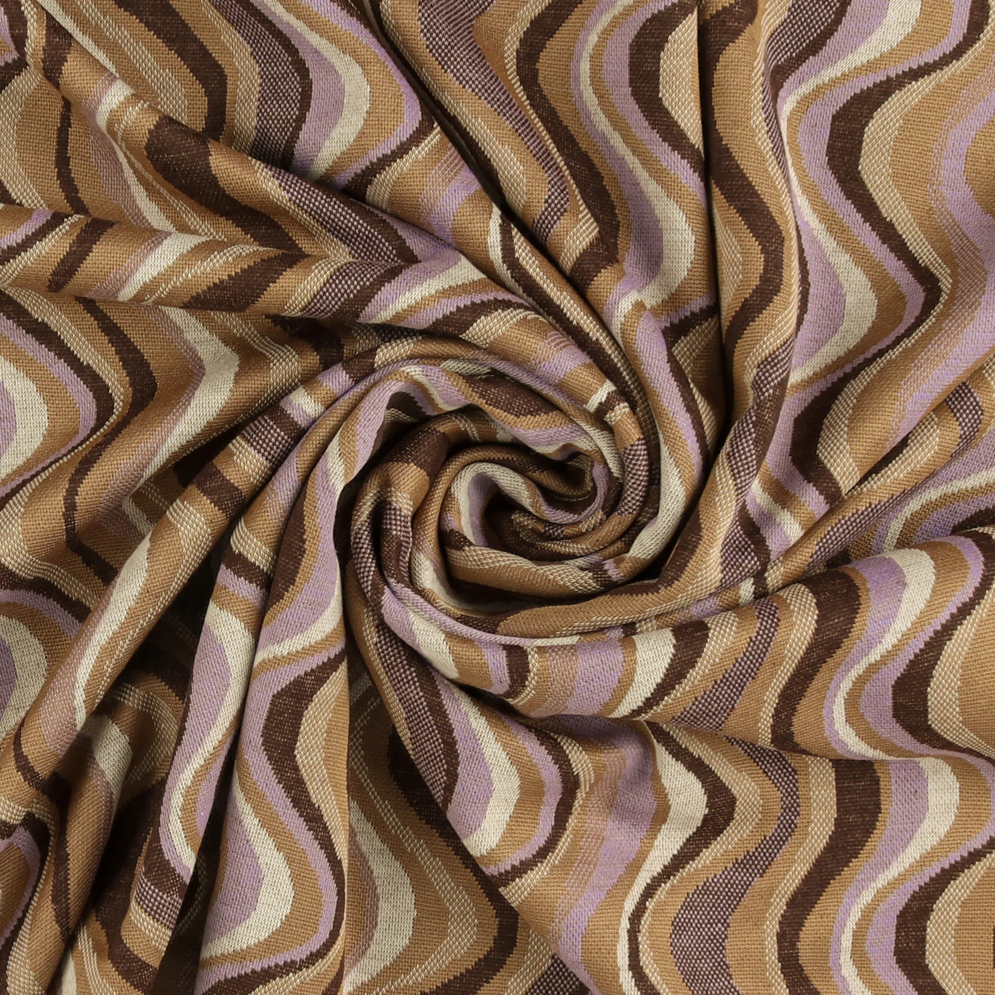 Printed Jacquard Knit - NOVARA - 001 - Light Brown - Image 2