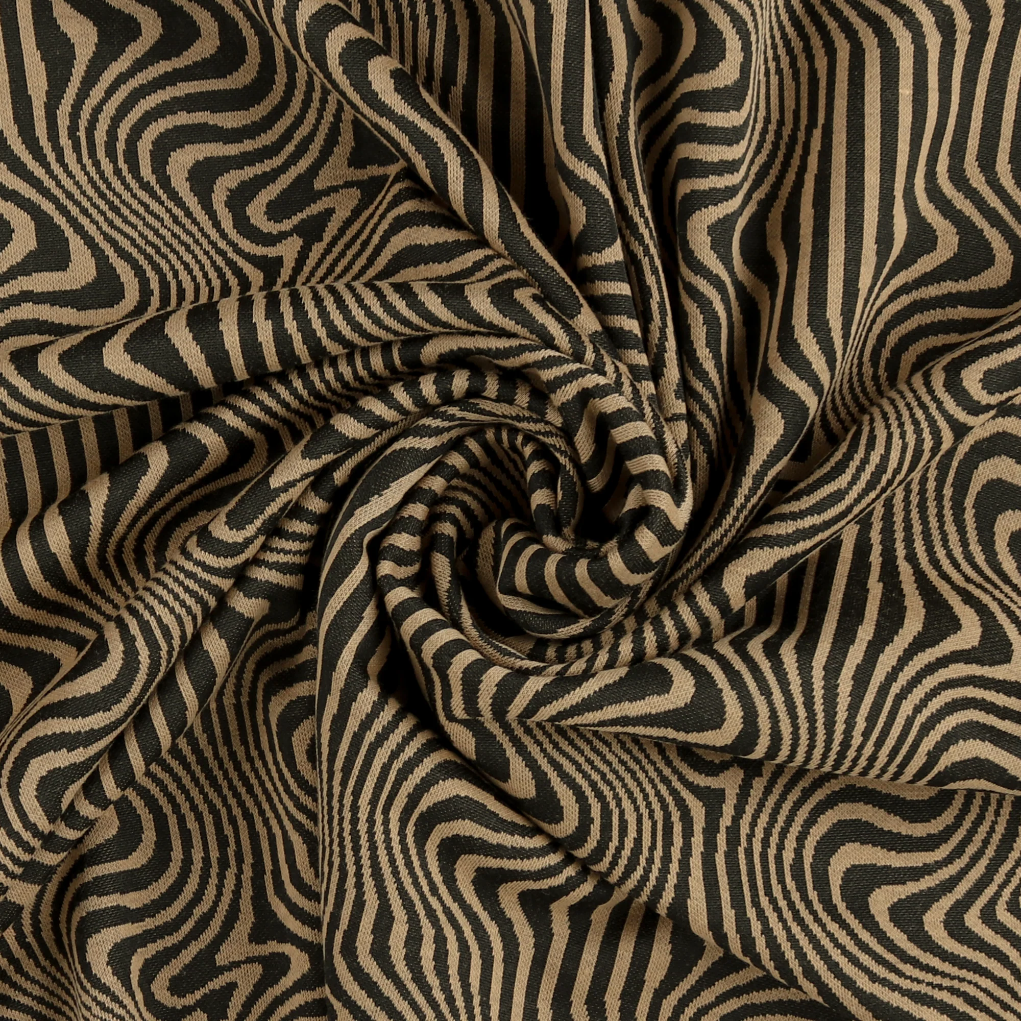 Printed Jacquard Knit - NOVARA - 002 - Brown - Image 2