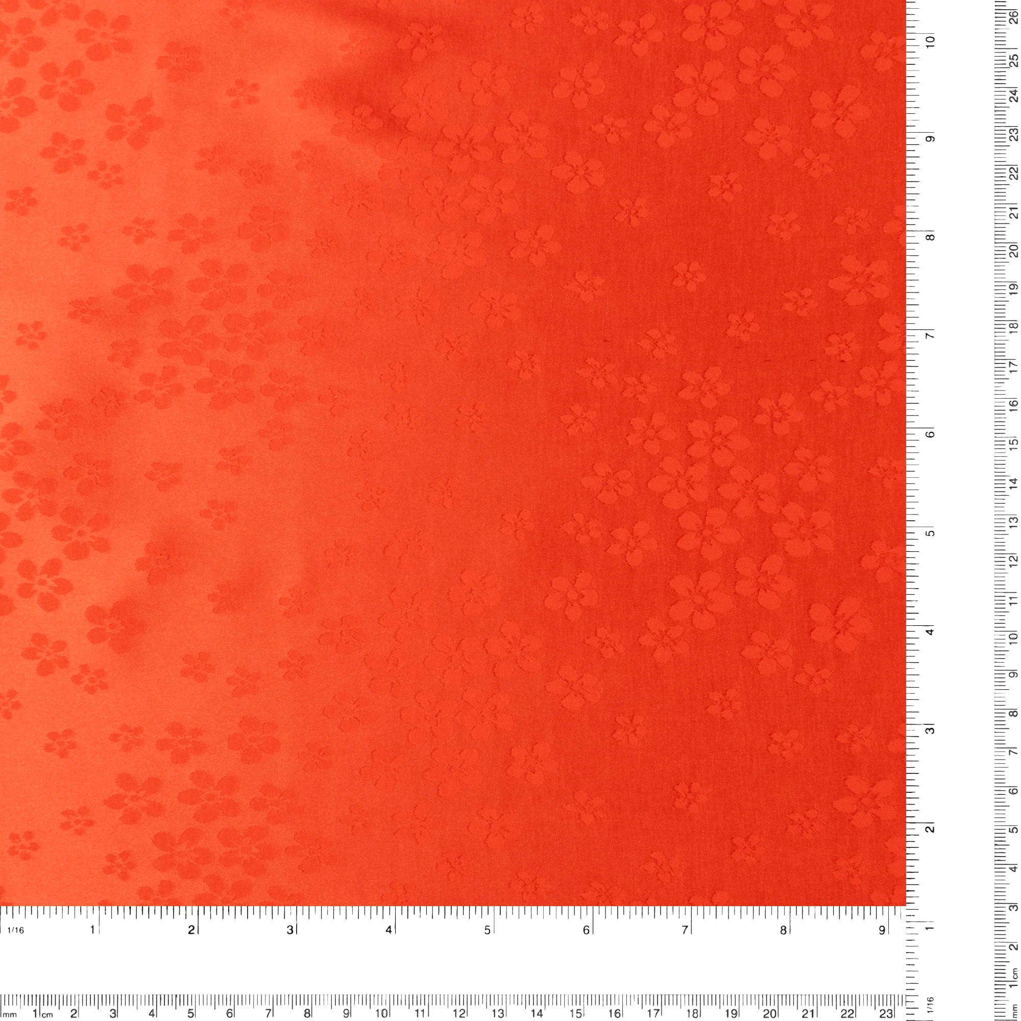Printed Jocelyn Jacquard - Mini Floral - 227 - Tangerine - Image 3