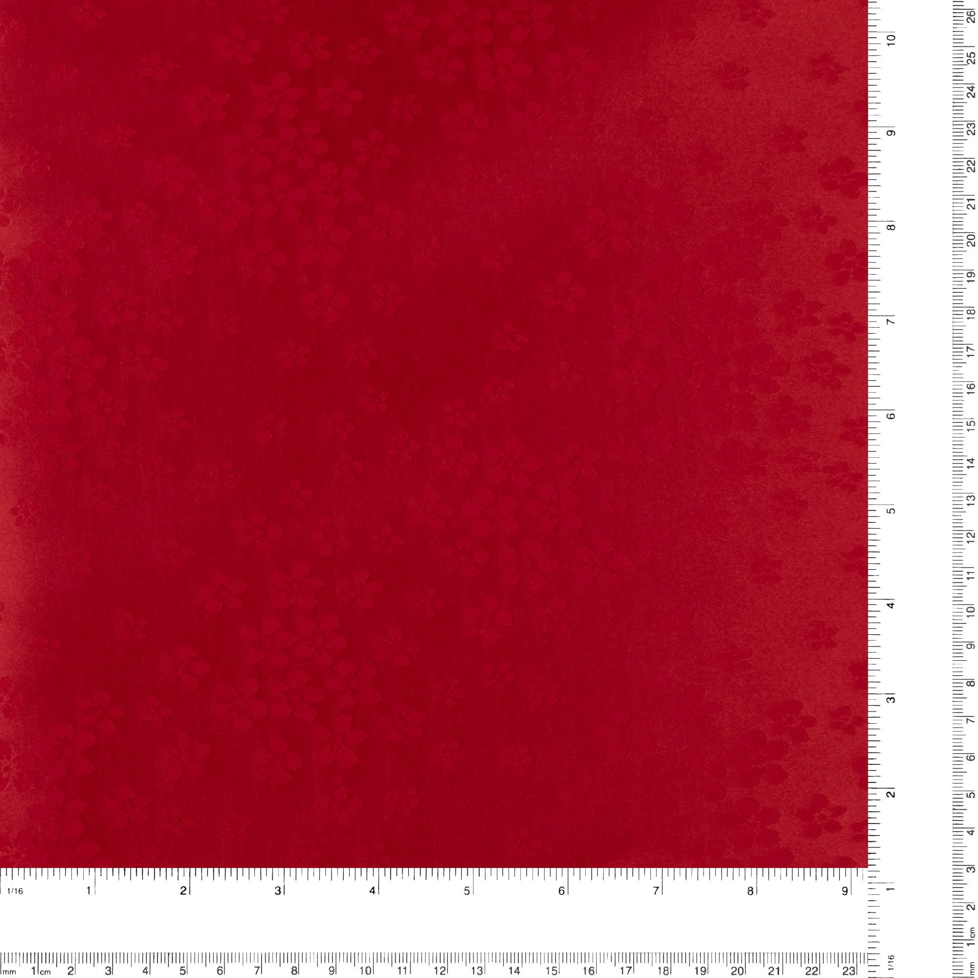 Printed Jocelyn Jacquard - Mini Floral - 329 - Cranberry - Image 3