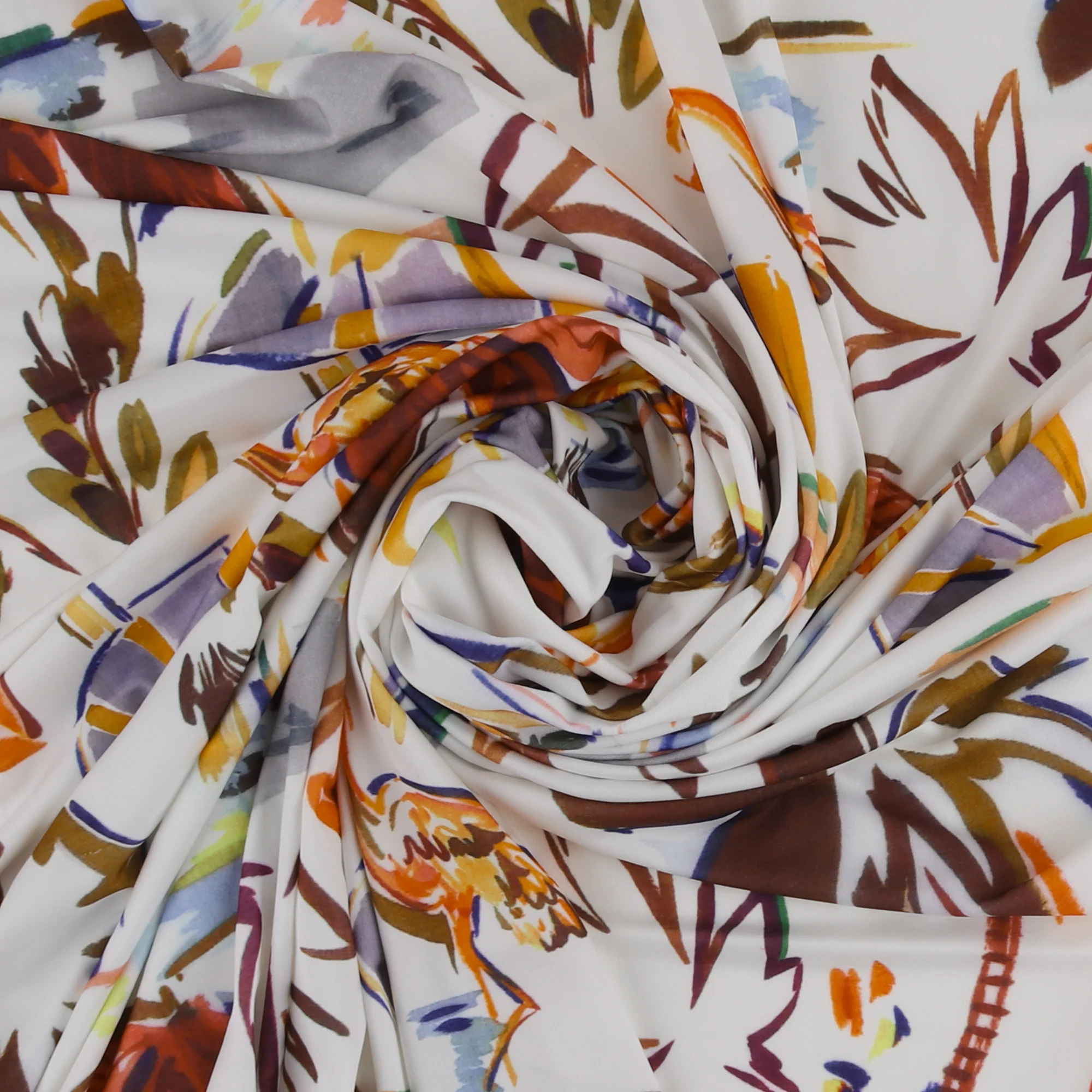 Printed Knit - DESERT NILE - 003 - White - Image 2