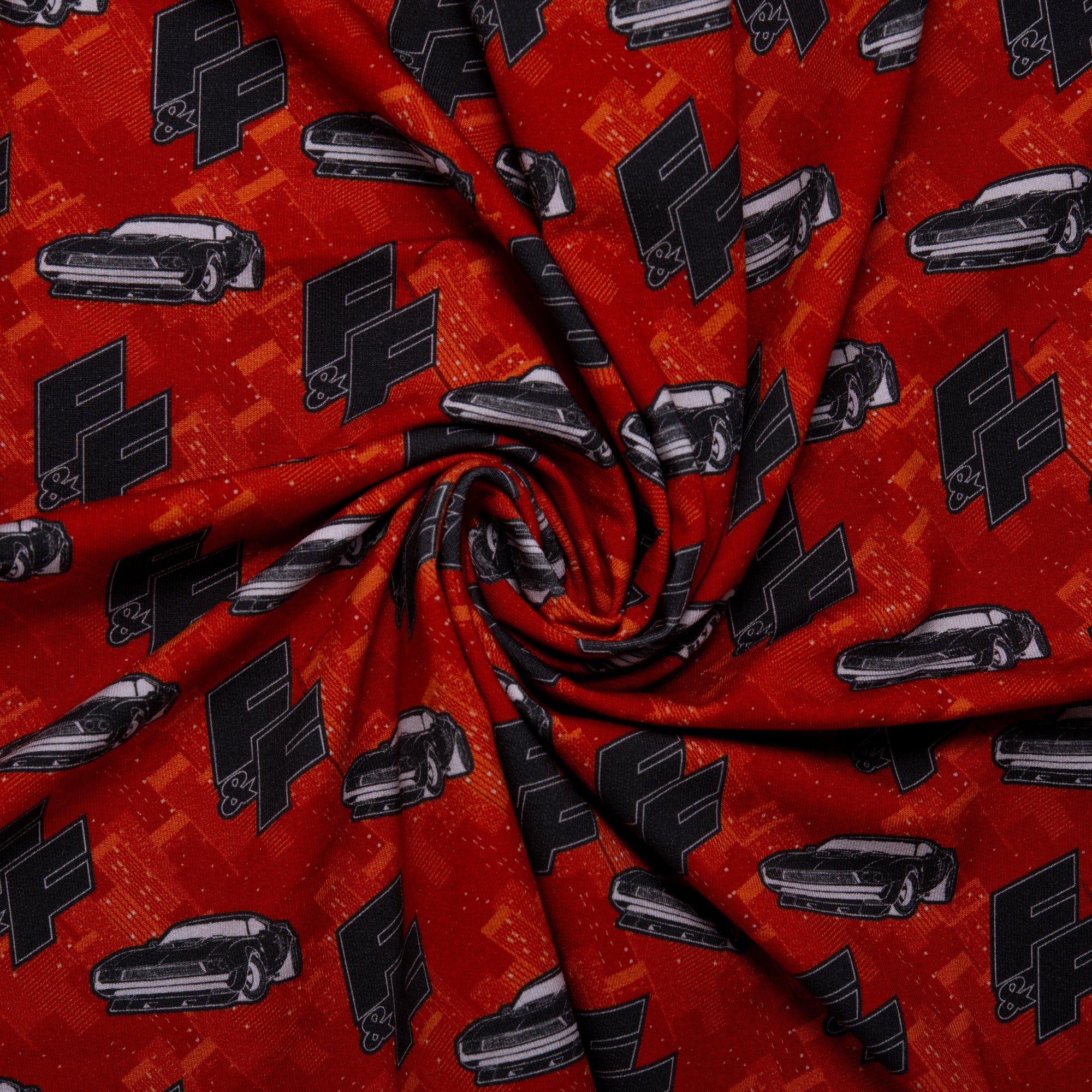 Printed Knit - FAST AND FURIOUS - Cars / Logo - Red - Image 2
