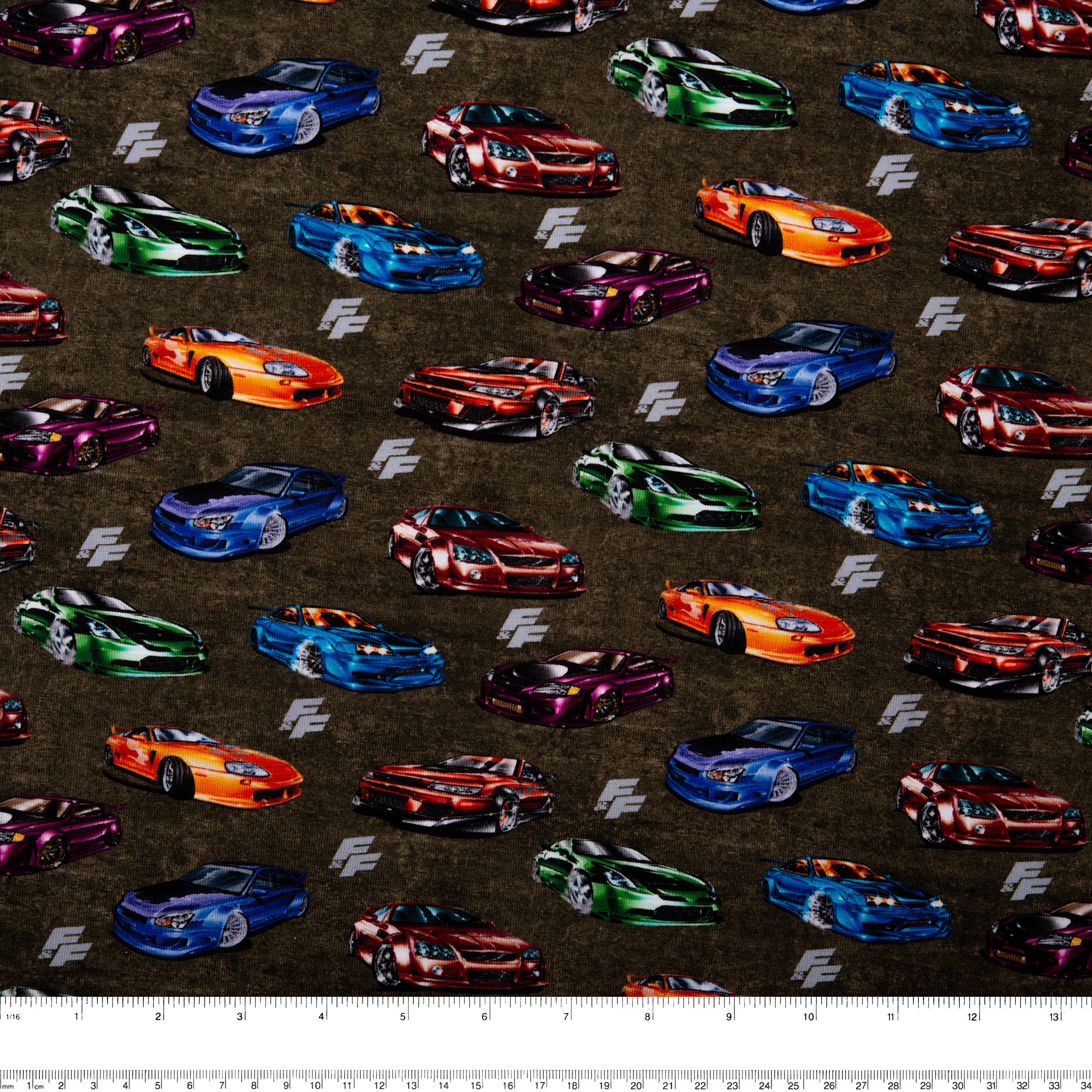 Printed Knit - FAST AND FURIOUS - Sport cars - Brown - Image 3